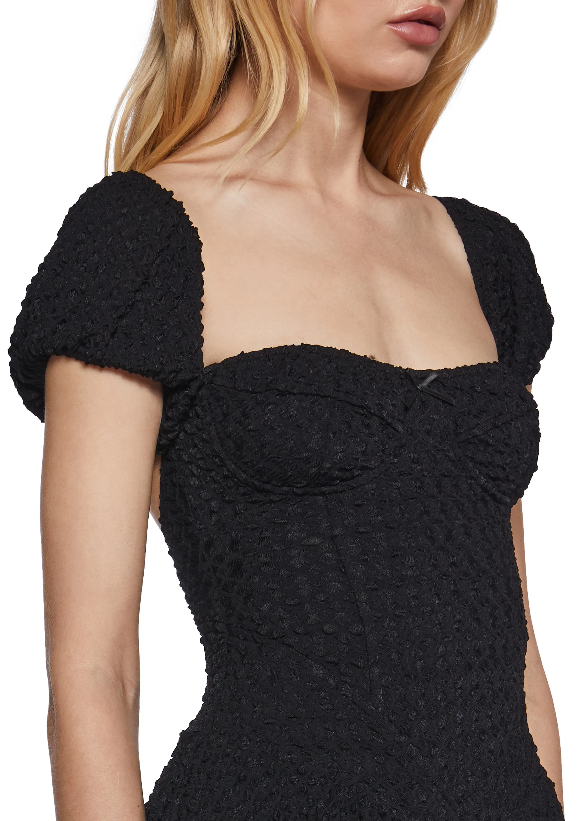 Blind Date Fit N’ Flare Dress - Black - Image 4