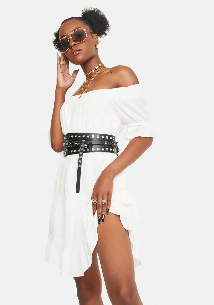 Bliss Come Undone Off Shoulder Mini Dress - Image 2