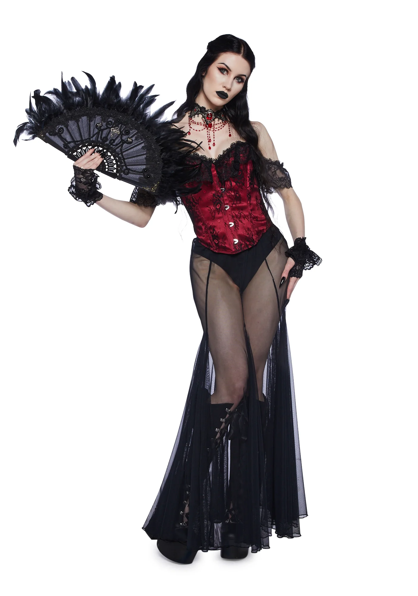 Truth Of Temptation Corset Top - Red - Image 5