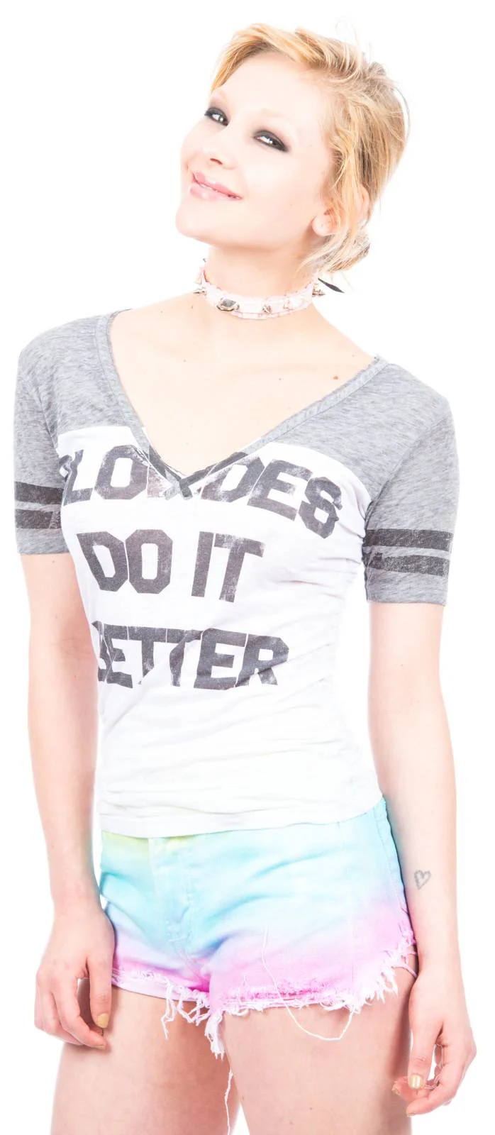 Blondes Do It Better Football Tee - Image 2