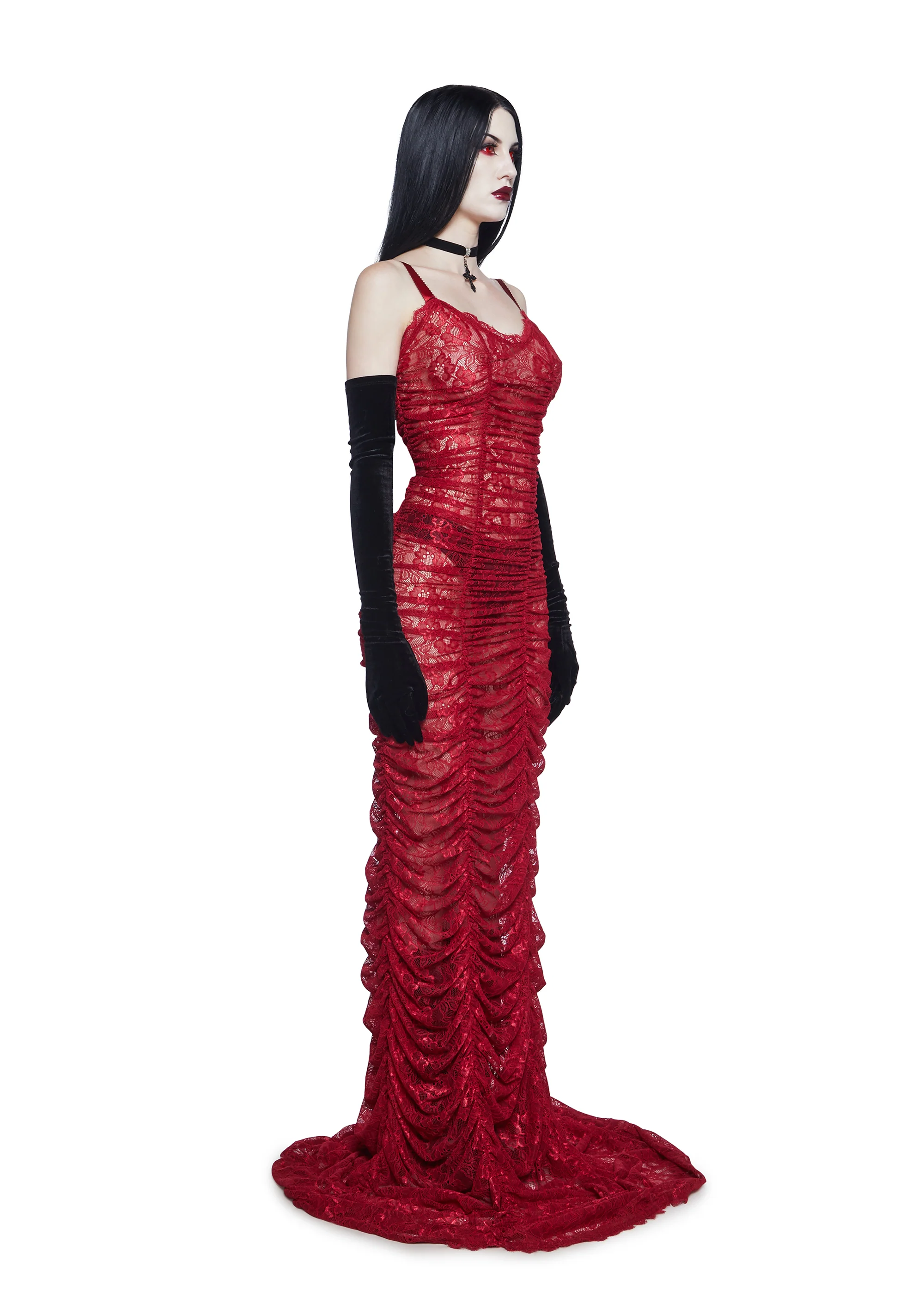 Blood Sucker Maiden Lace Maxi Dress - Image 3