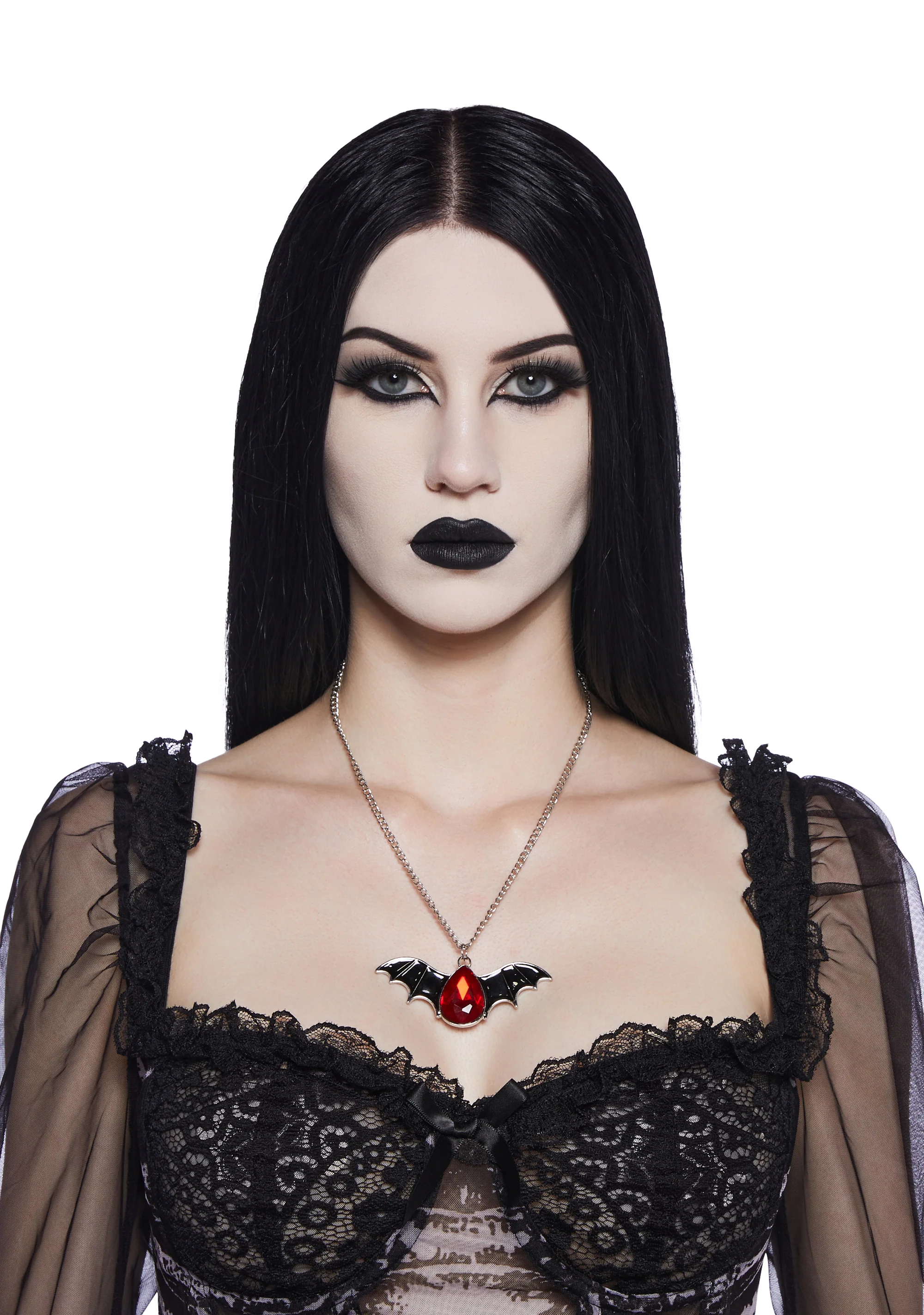 Bloodlust Bat Pendant Necklace - Image 4