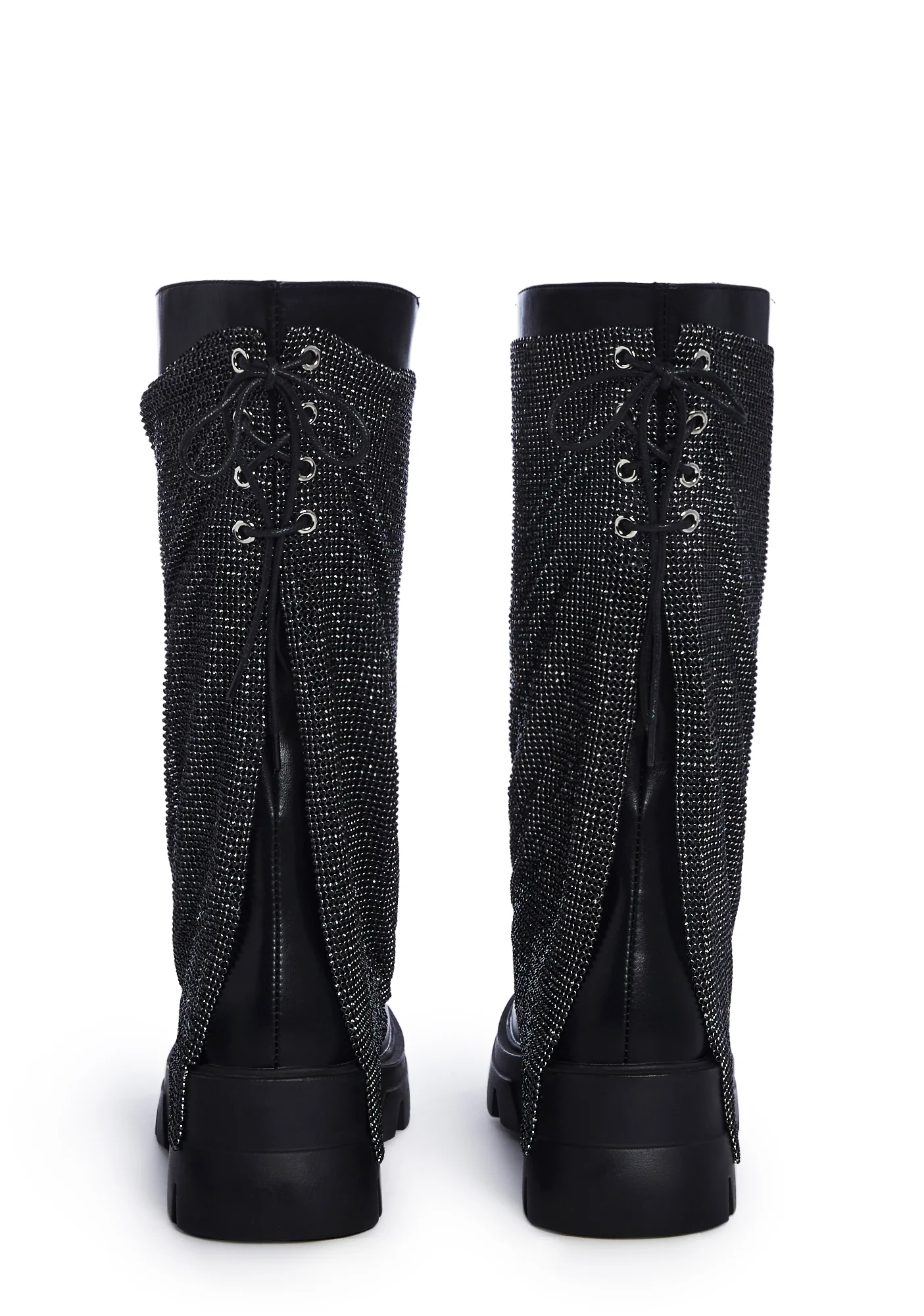 Bloomfield Chainmail Ankle Boots - Black - Image 4