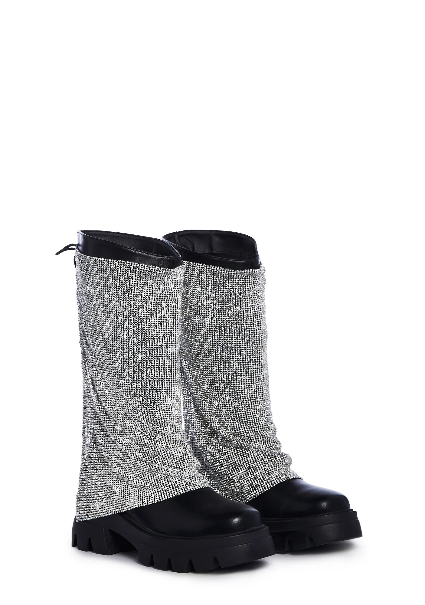 Bloomfield Chainmail Ankle Boots - Silver - Image 3