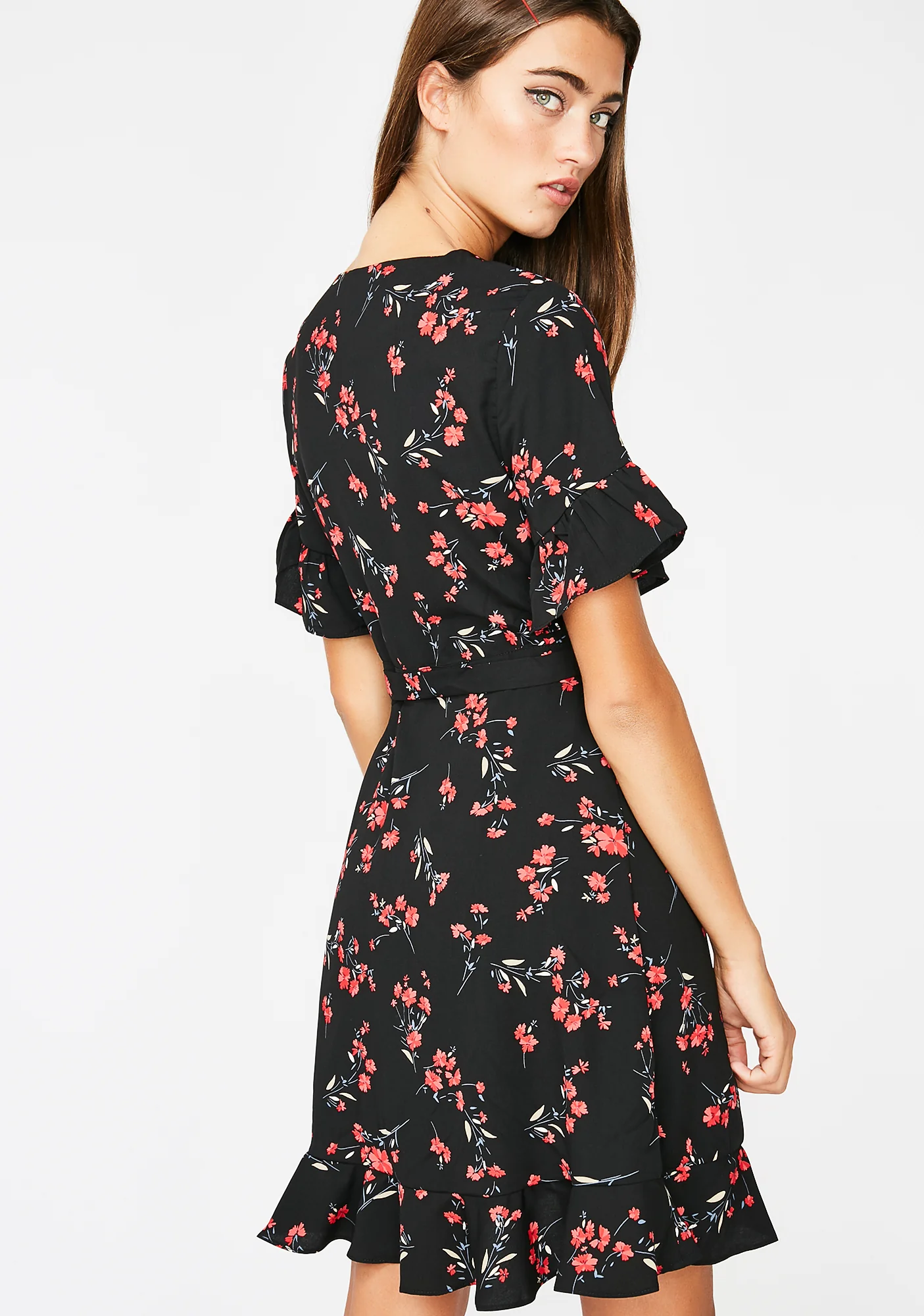 Blooming Babe Wrap Dress - Image 4