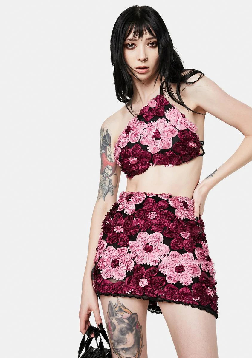 Blooming Spotlight Floral Skirt Set - Image 4