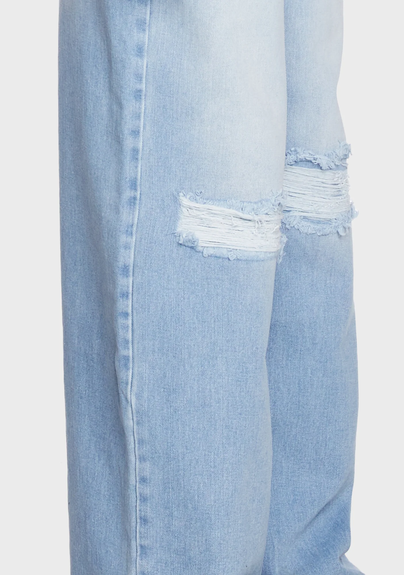 Blue Baggy Ripped Jeans - Image 5