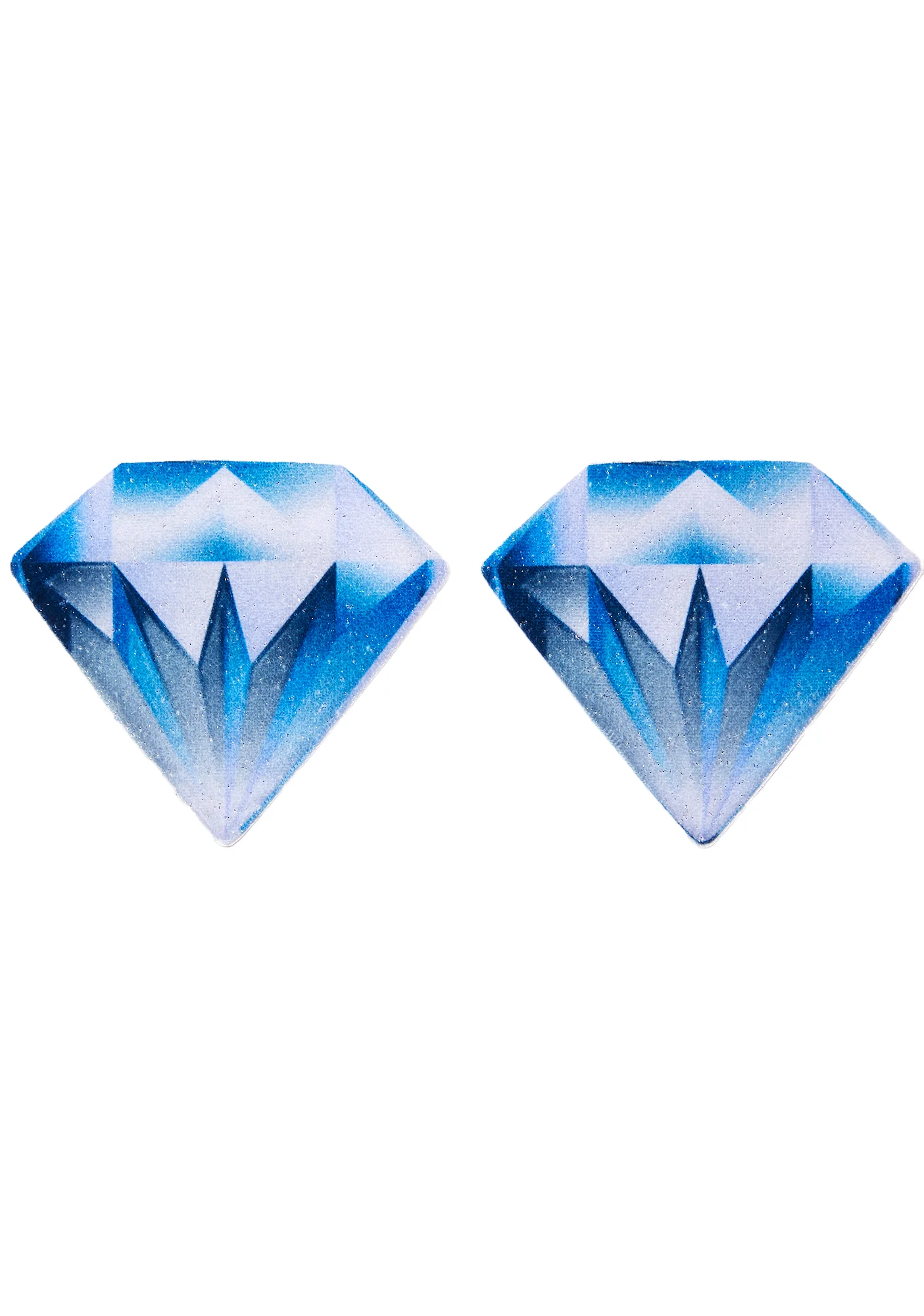 Blue Diamond Velvet Pasties - Image 2