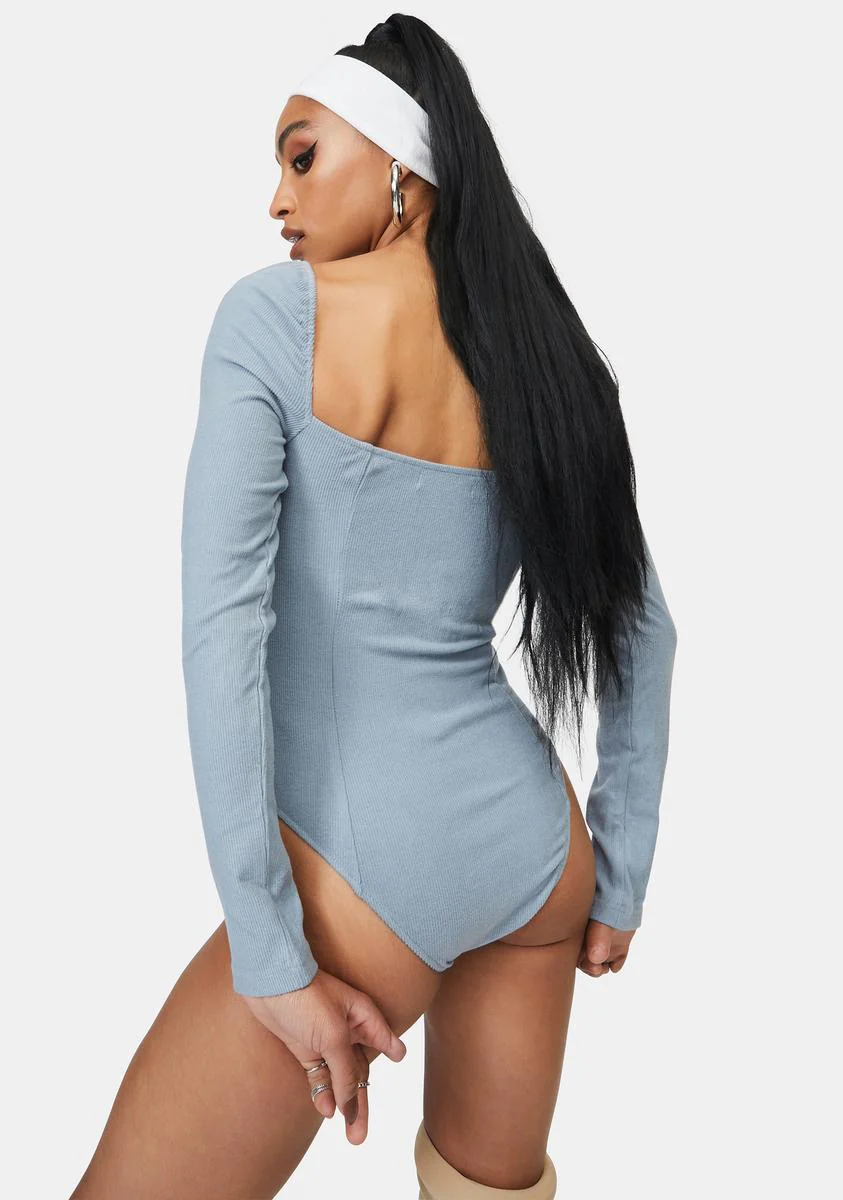 Blue Malone Knit Bodysuit - Image 4