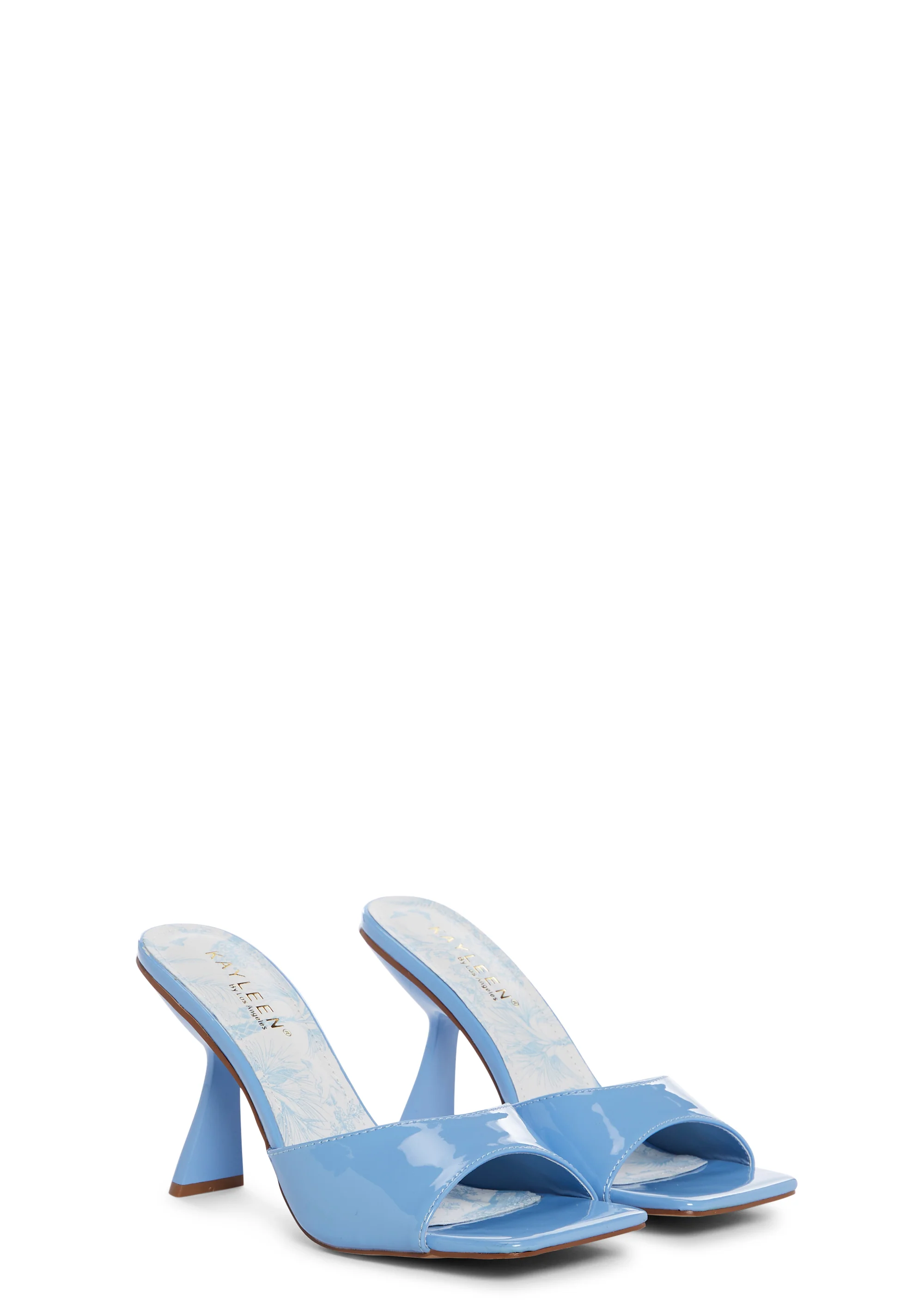 BLUE OPEN TOE HEELED SANDAL - Image 3