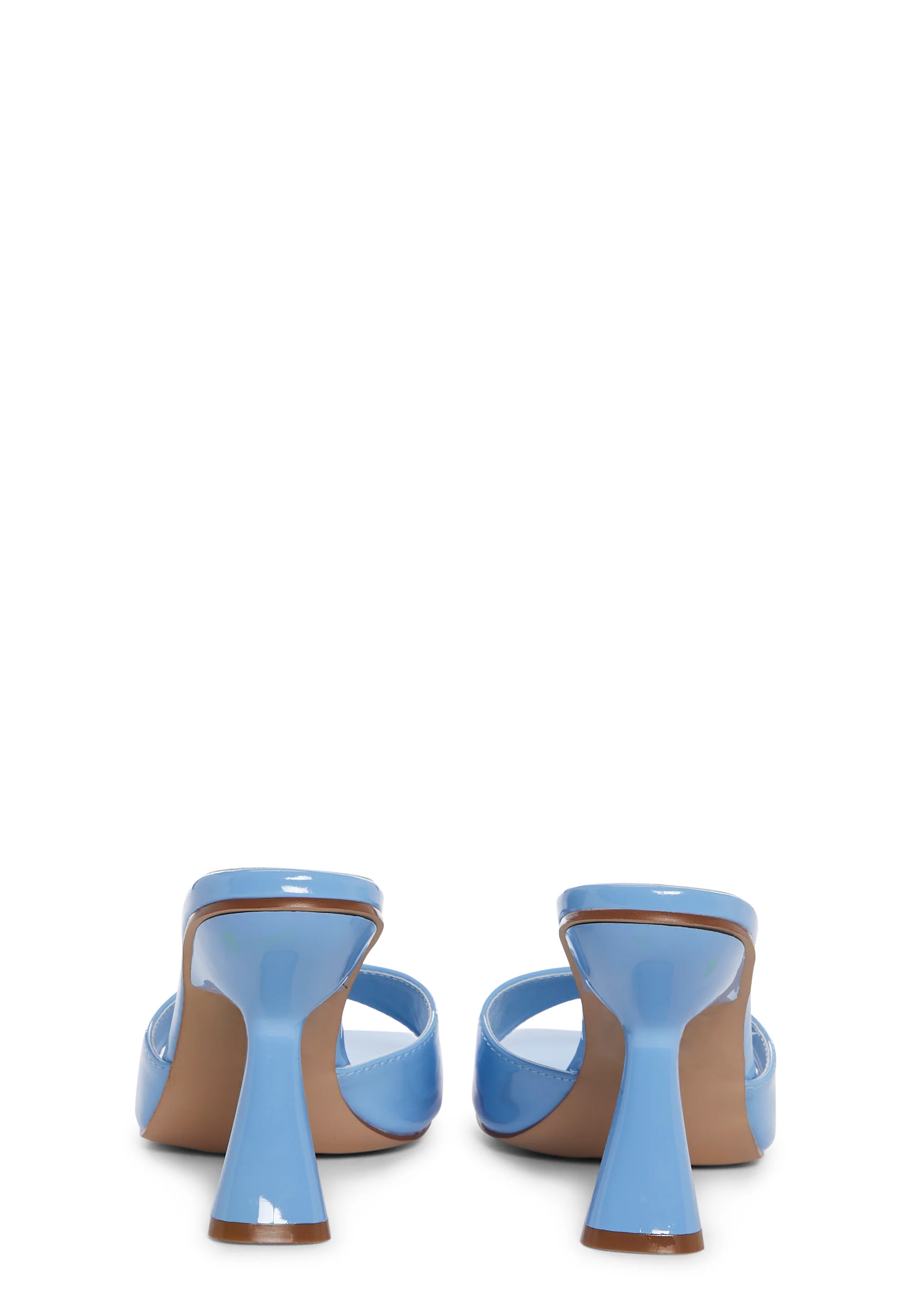 BLUE OPEN TOE HEELED SANDAL - Image 4