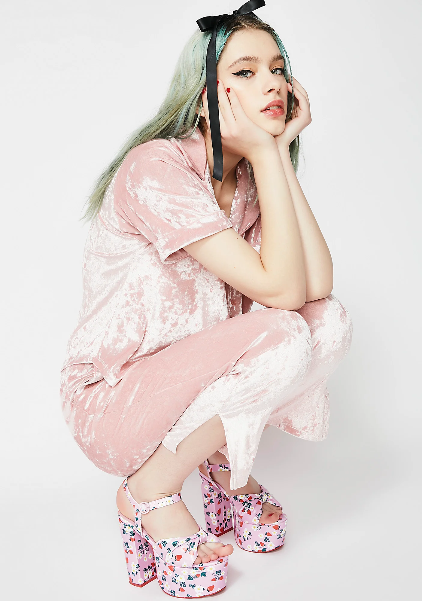 Blush Crushin' Hard PJ Set - Image 3