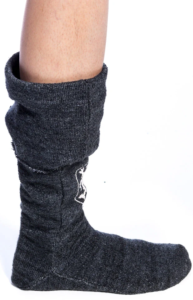 Boarding School Fox Sox - Black - Image 2