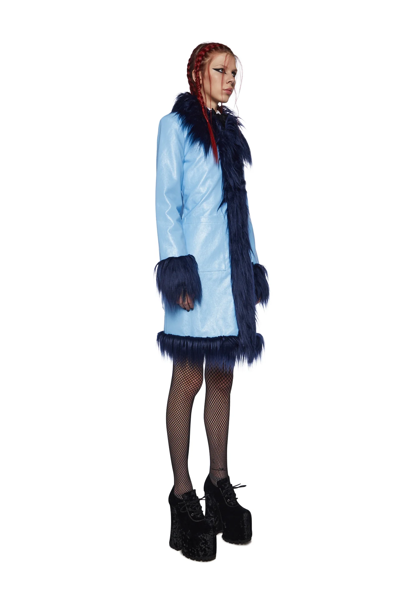 Boho Breeze Faux Fur Coat - Image 3