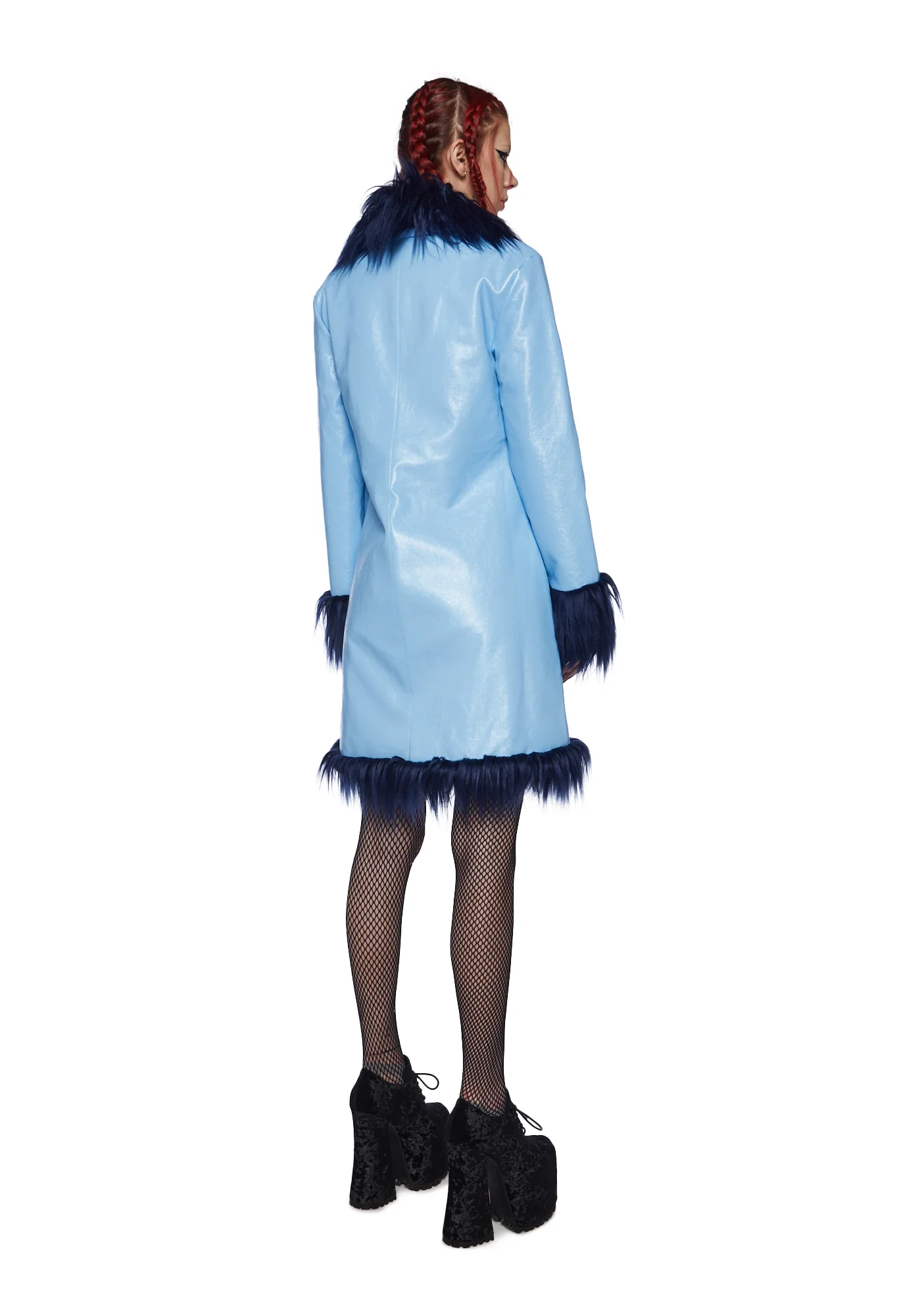 Boho Breeze Faux Fur Coat - Image 4