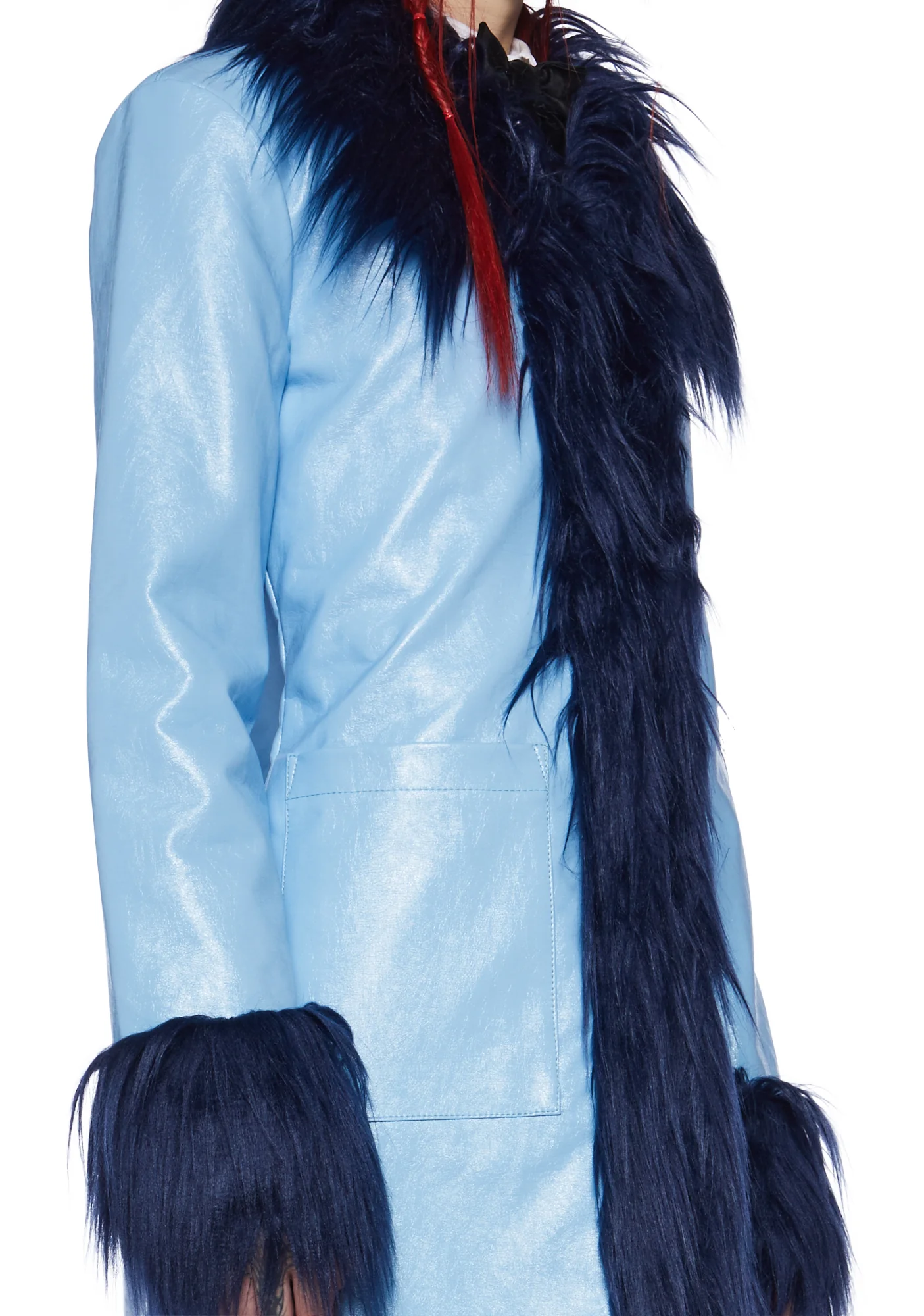 Boho Breeze Faux Fur Coat - Image 5