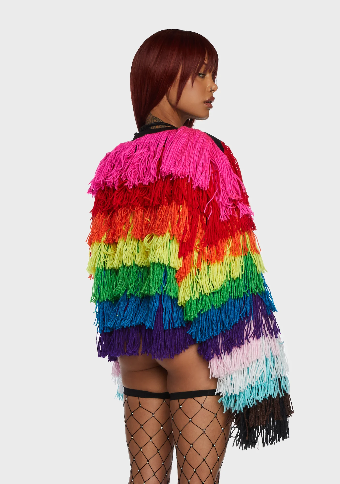 Bold N' Beautiful Fringe Cardigan - Image 4
