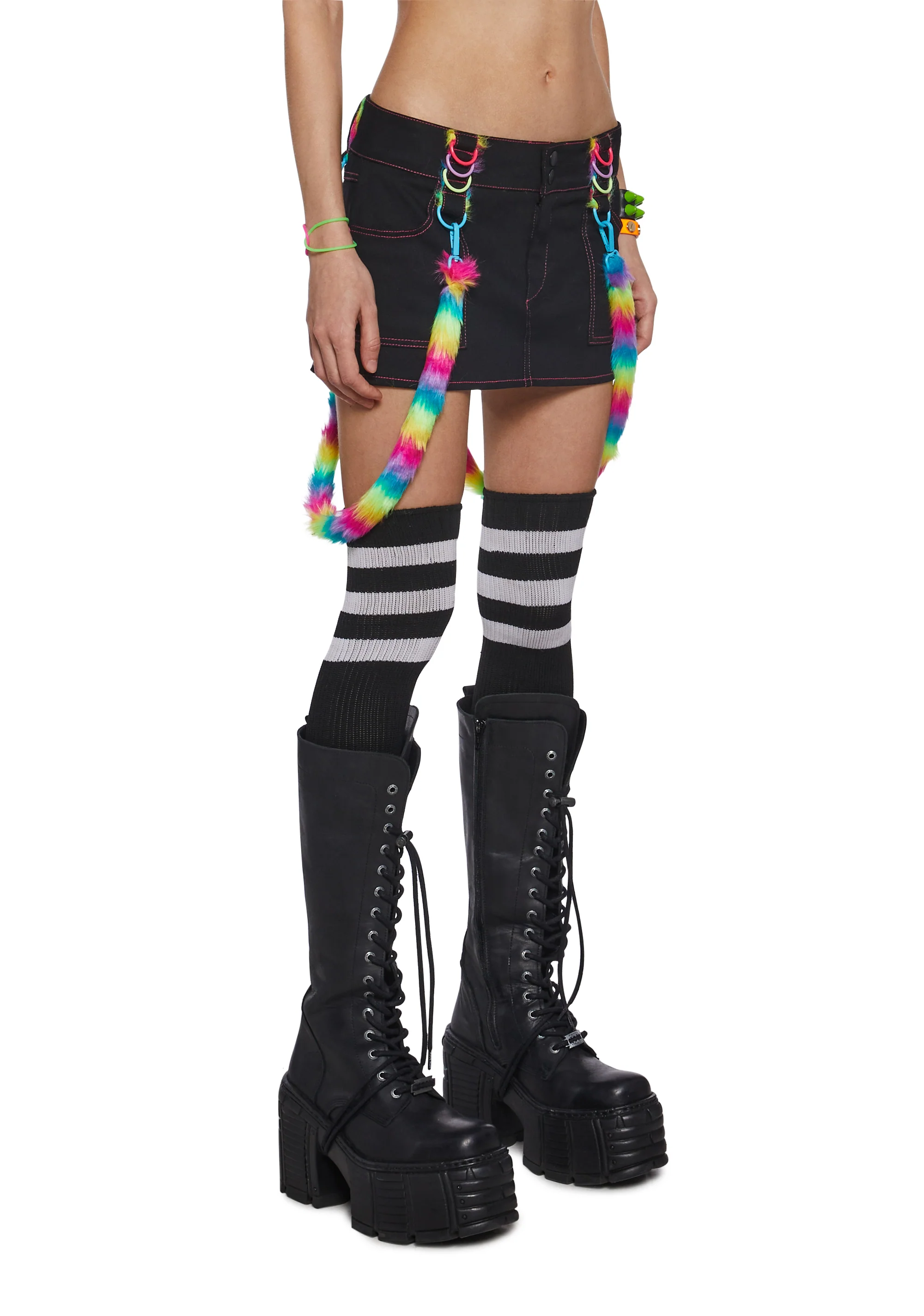 Rainbow Pop Bondage Skirt - Image 3