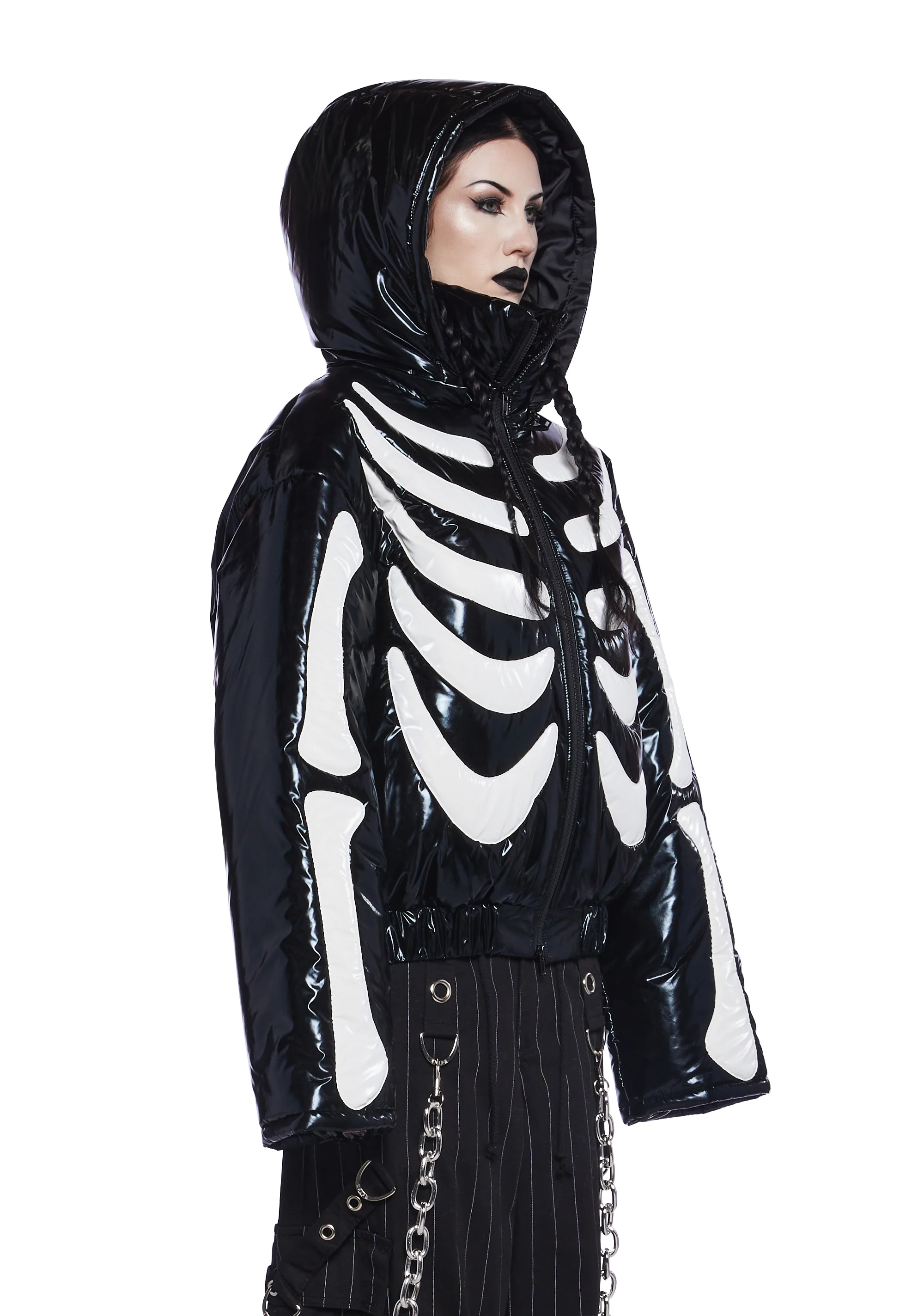 Bone Baddie Puffer Jacket - Image 3
