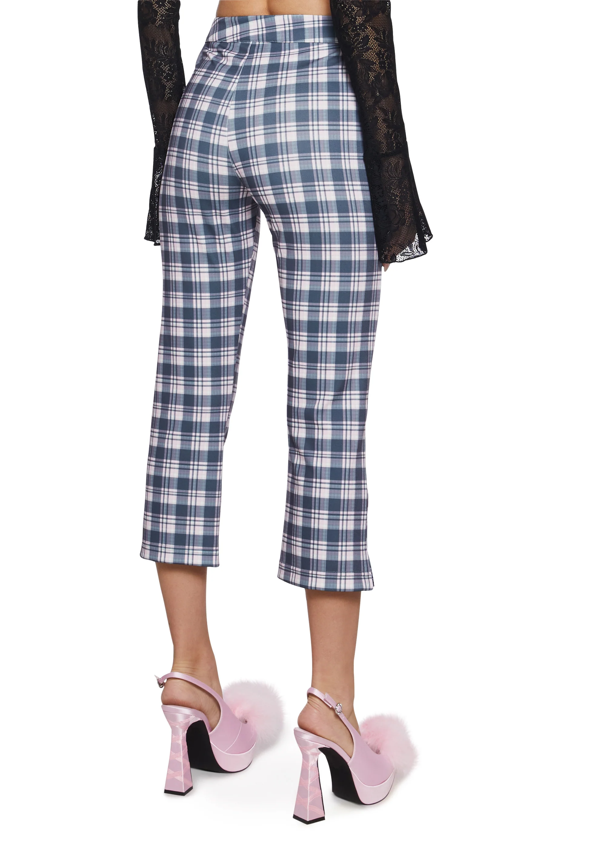 Book Club Babe Plaid Capri Pants - Image 4