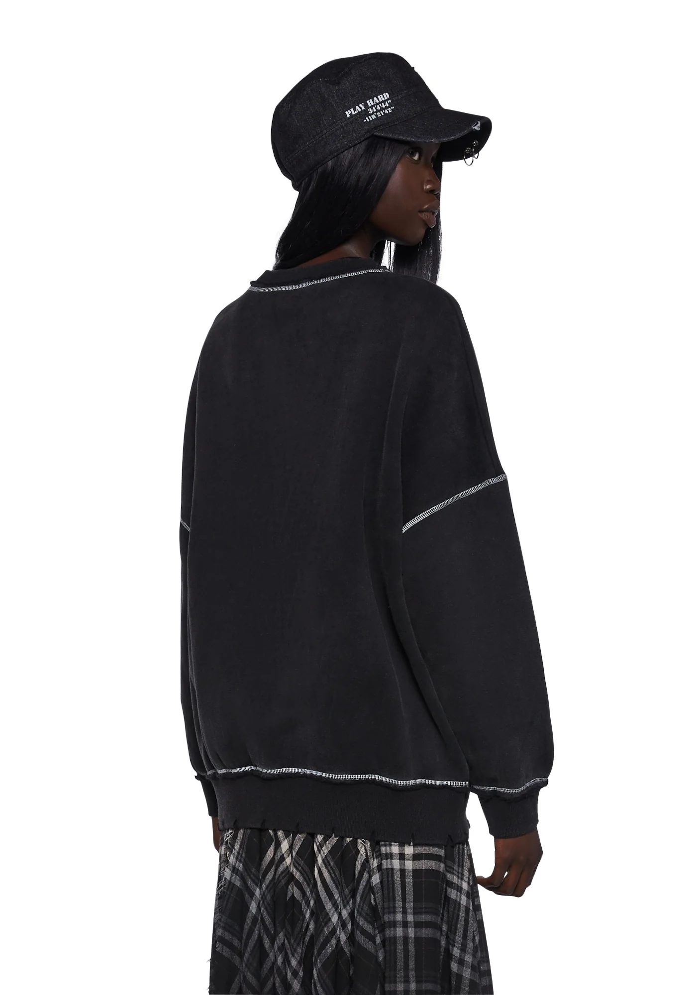 Booked A Break Oversized Sweatshirt - Image 4