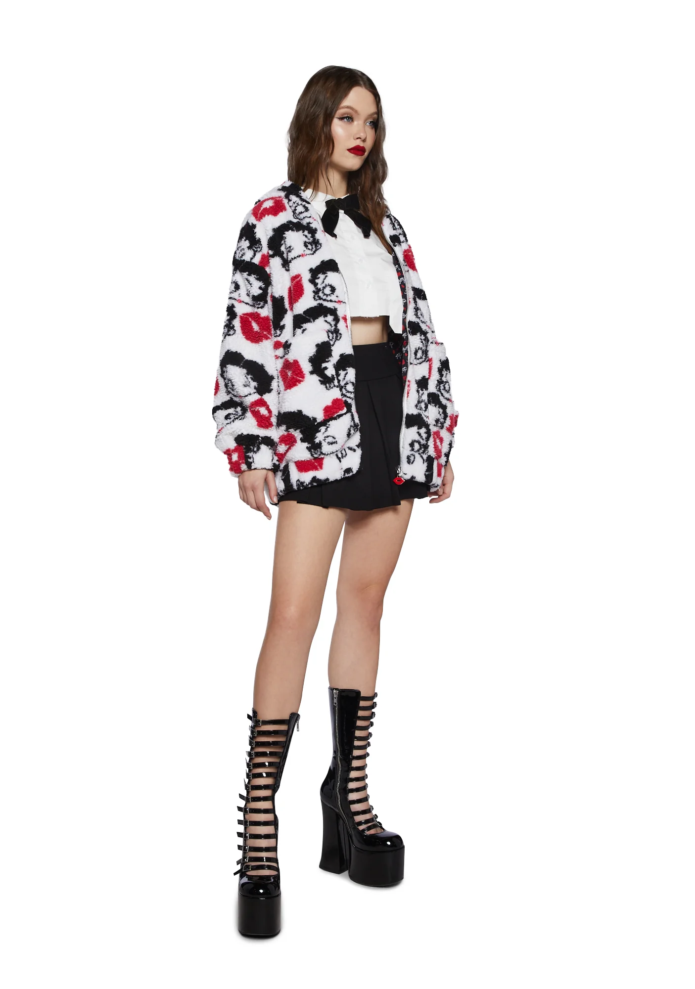 Boop-A-Licious Hooded Sherpa Jacket - Image 2