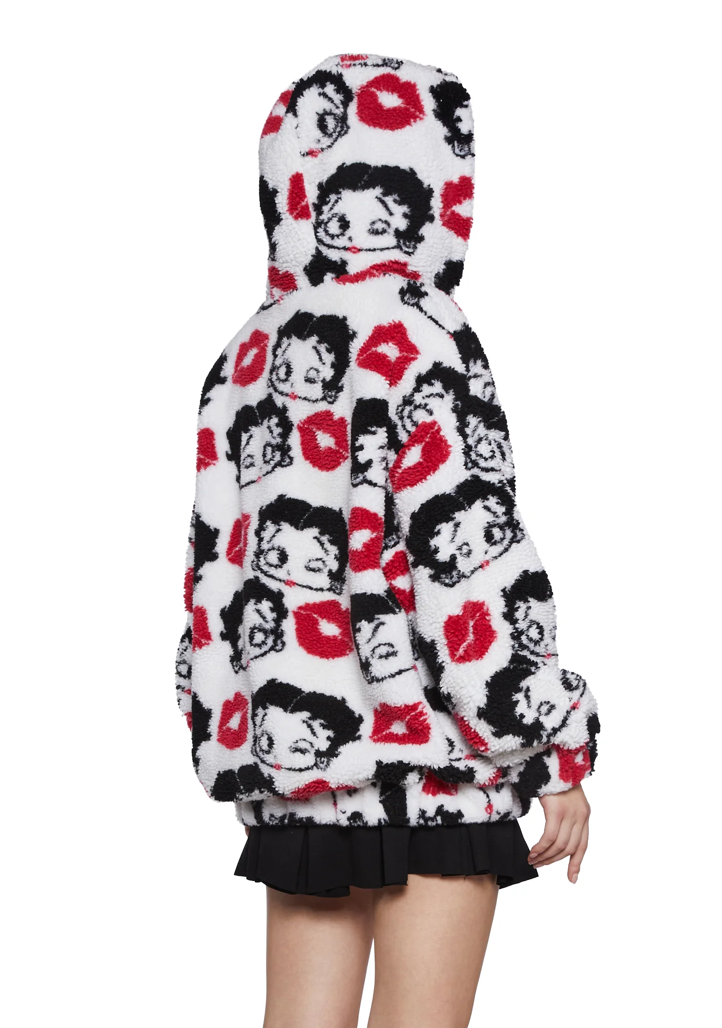 Boop-A-Licious Hooded Sherpa Jacket - Image 4