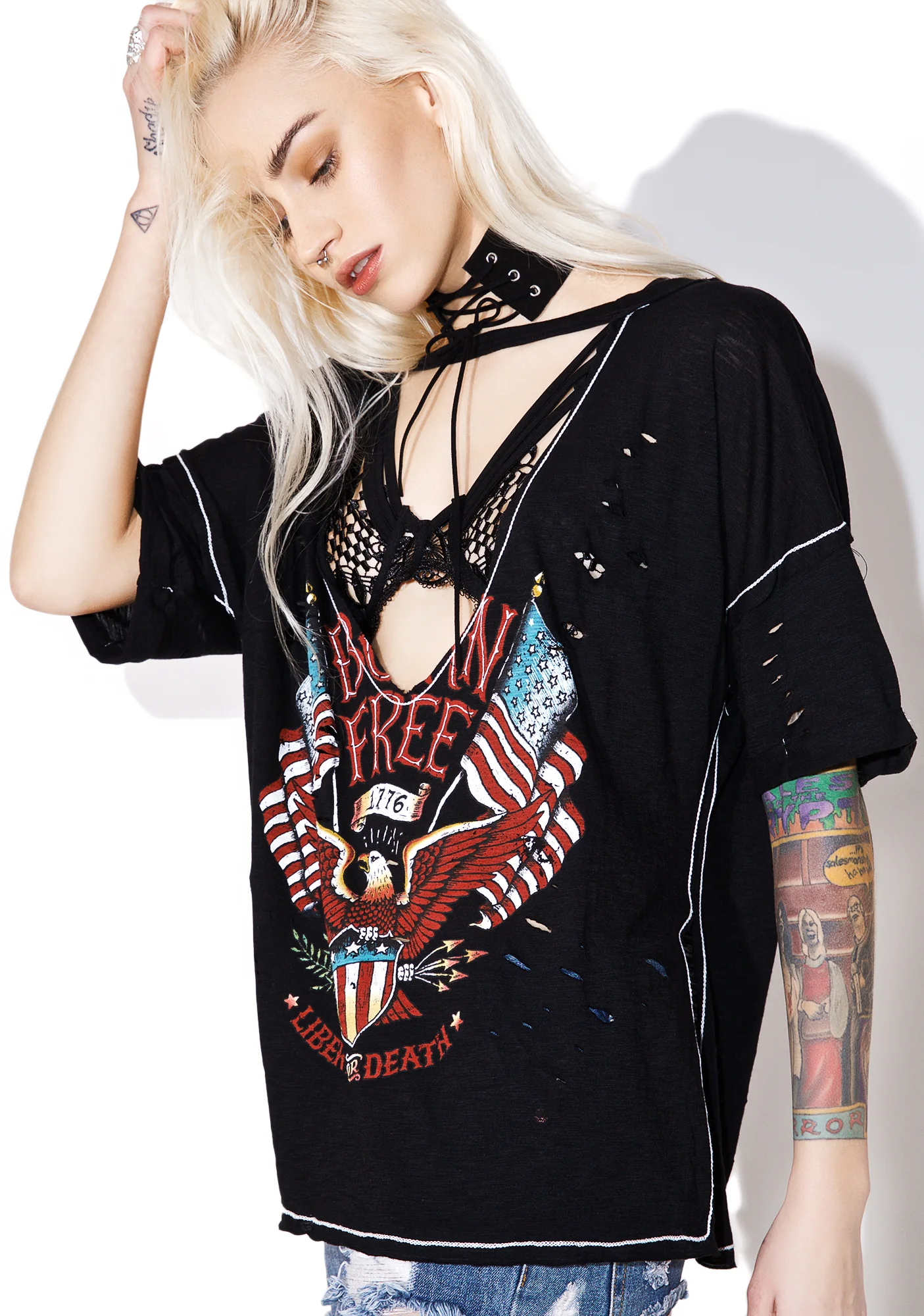 Born Free Distressed Tee - Image 3