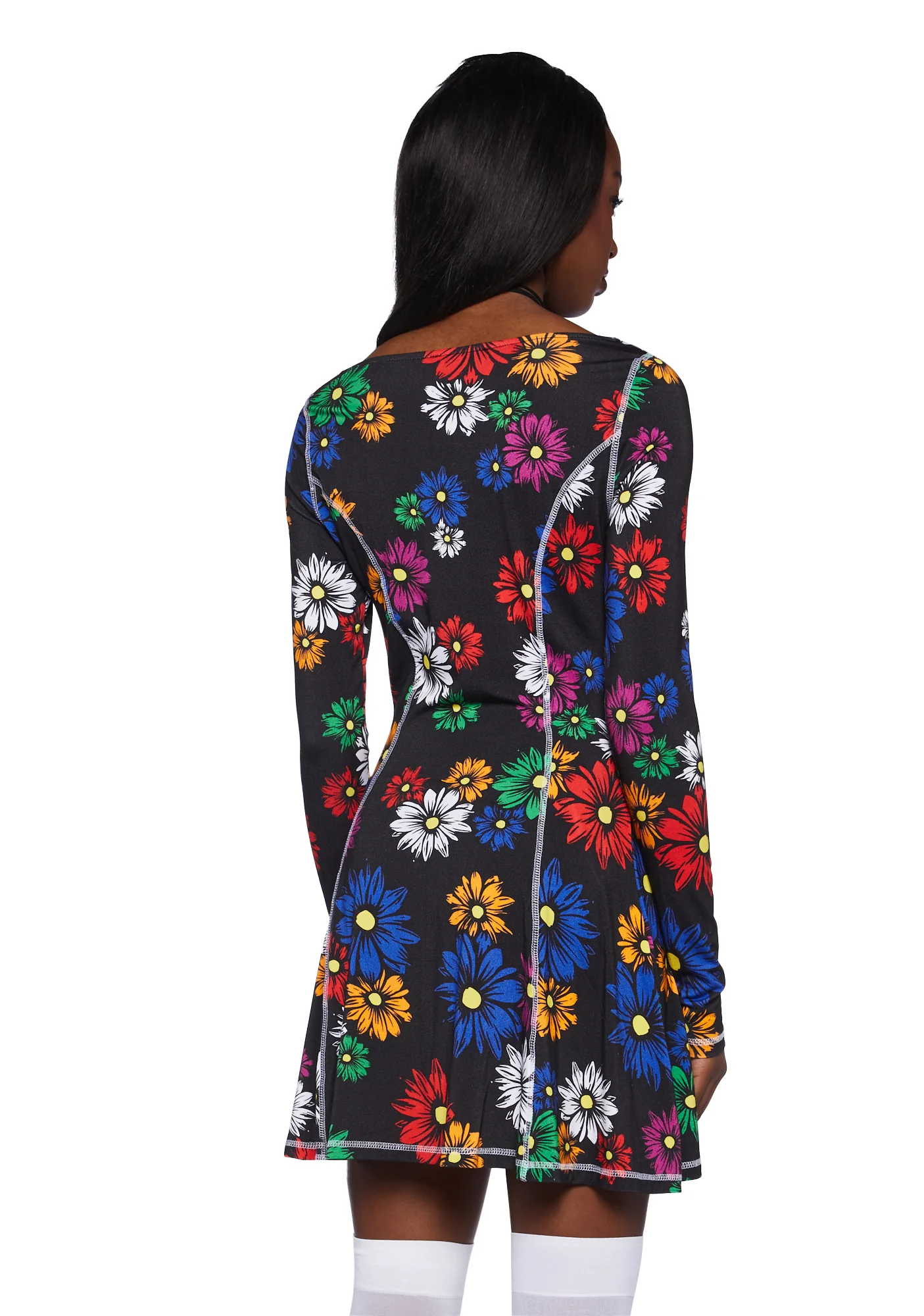 Botanic Bliss Mini Dress - Floral - Image 4