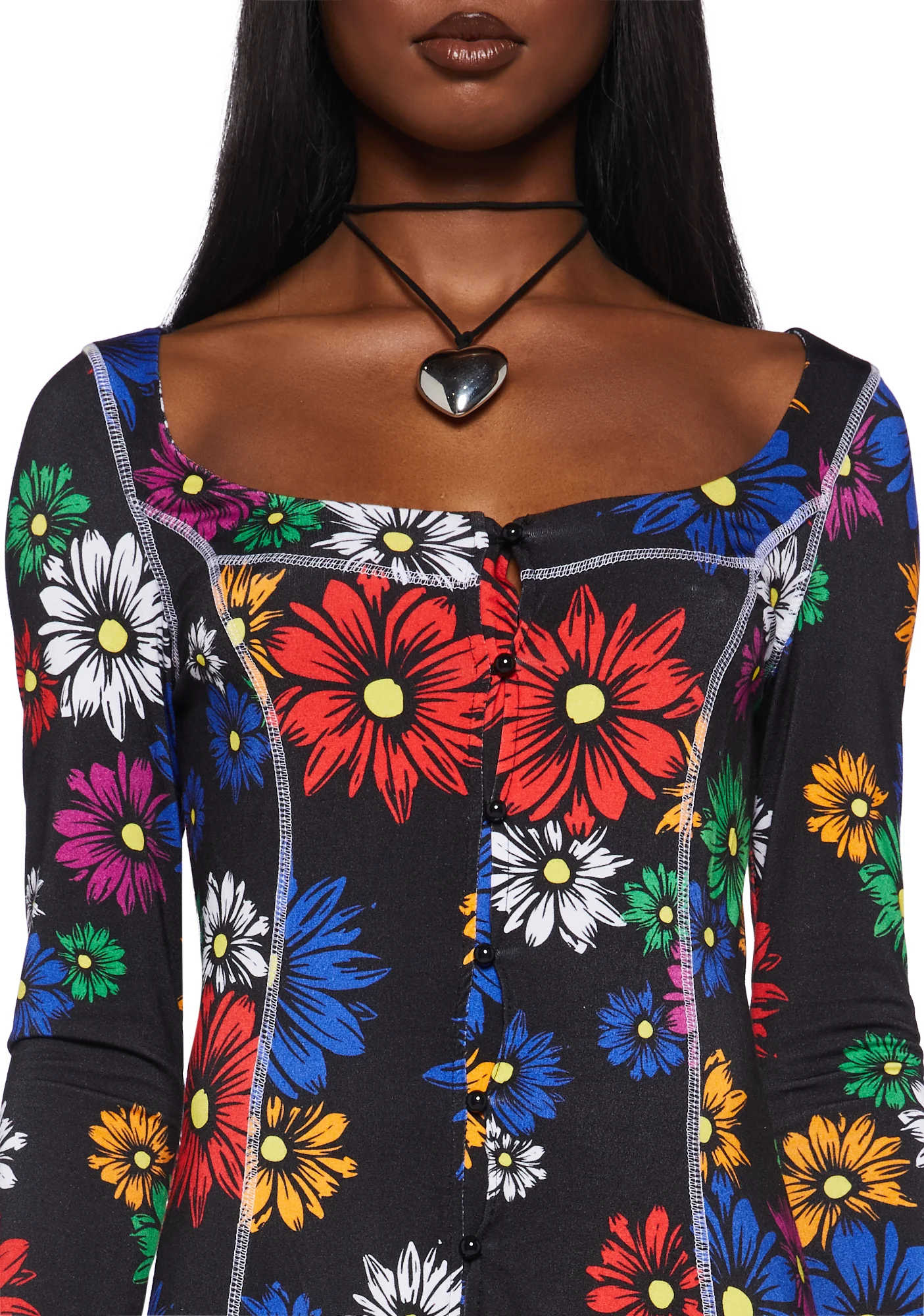 Botanic Bliss Mini Dress - Floral - Image 5