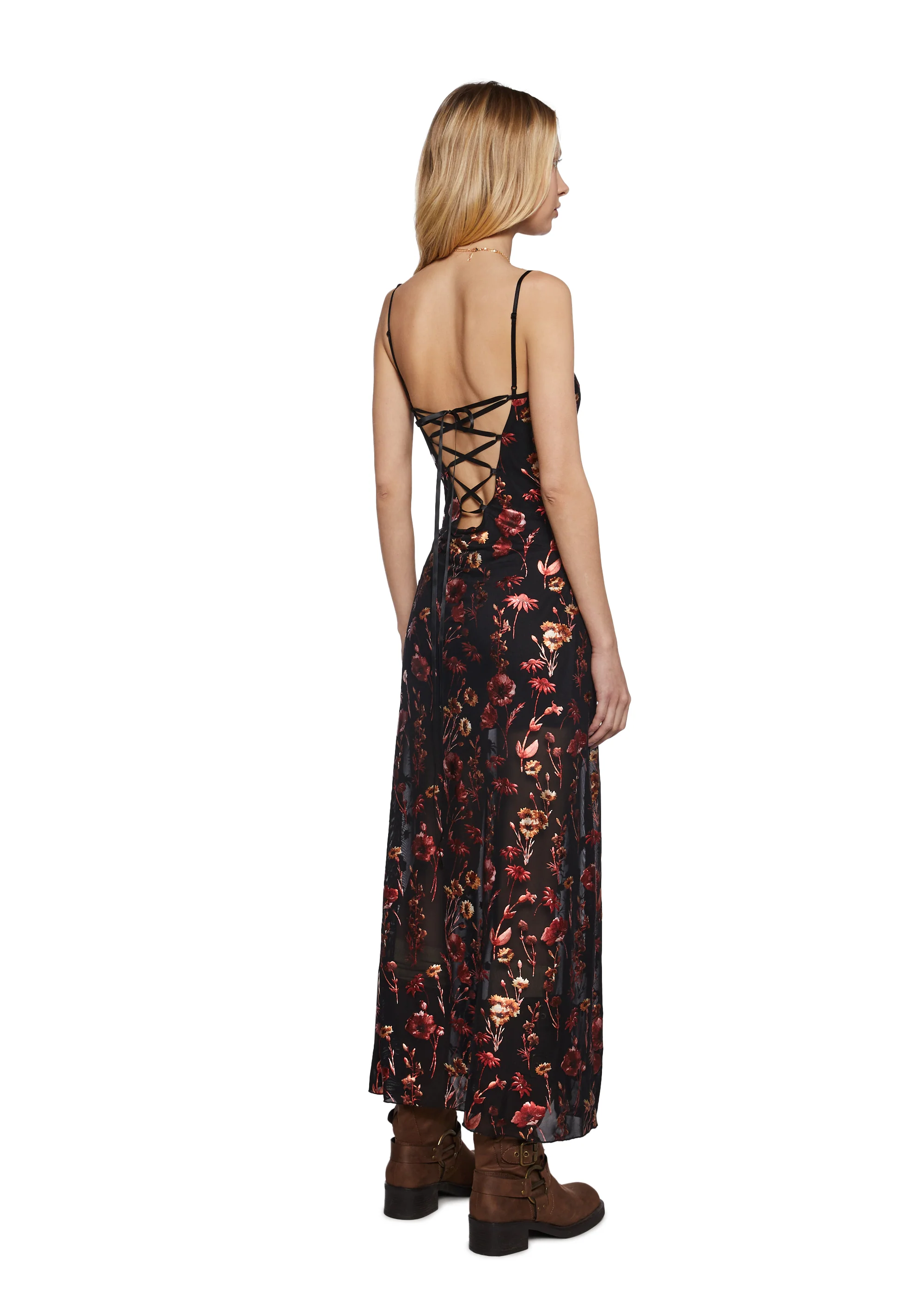Botanical Elegance Floral Midi Dress - Image 4