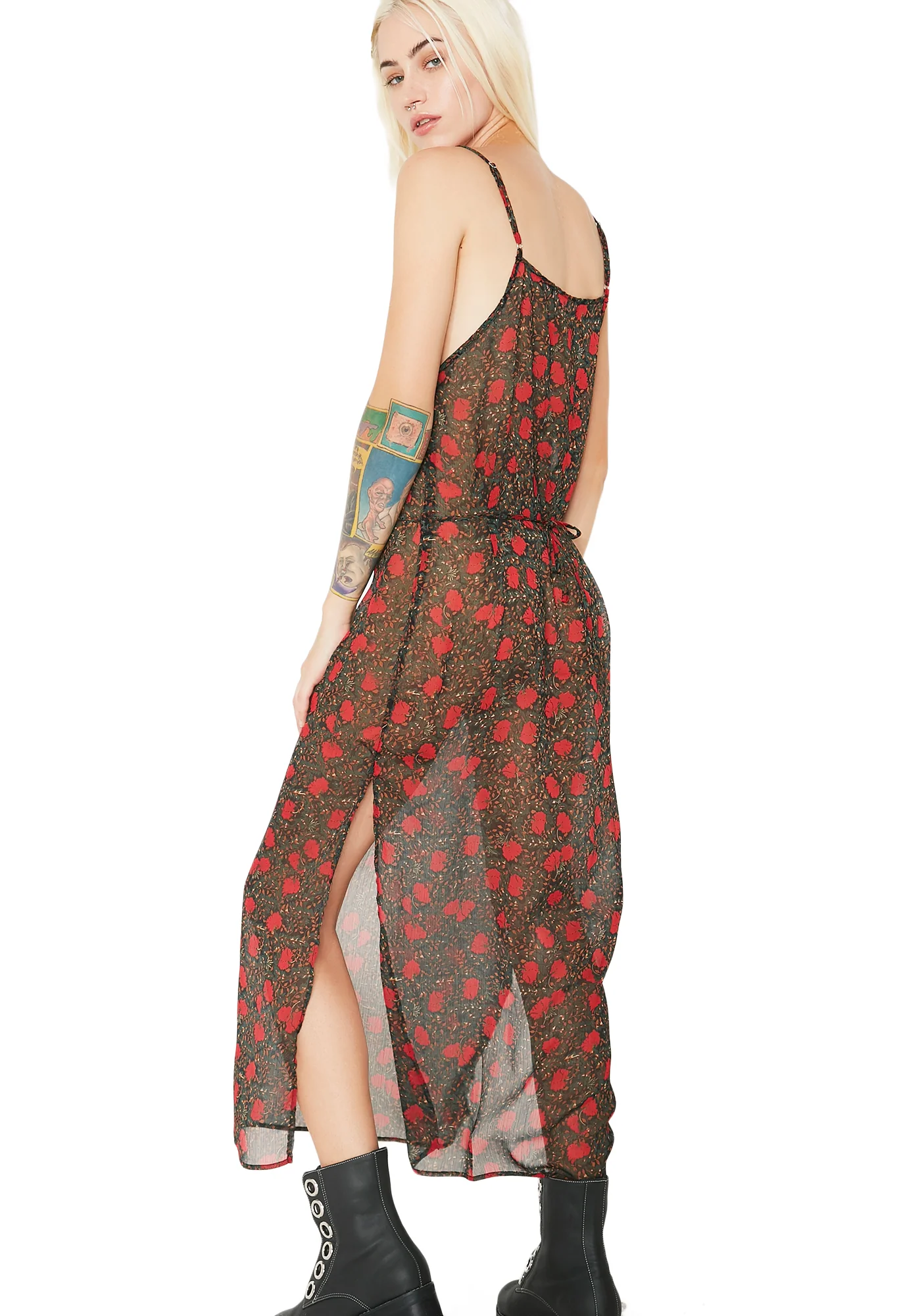 Bouquet Baby Sheer Maxi Dress - Image 4