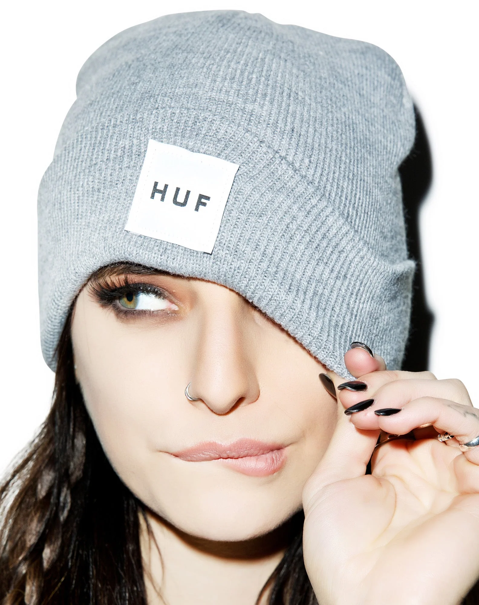 Box Logo Beanie - Gray - Image 7