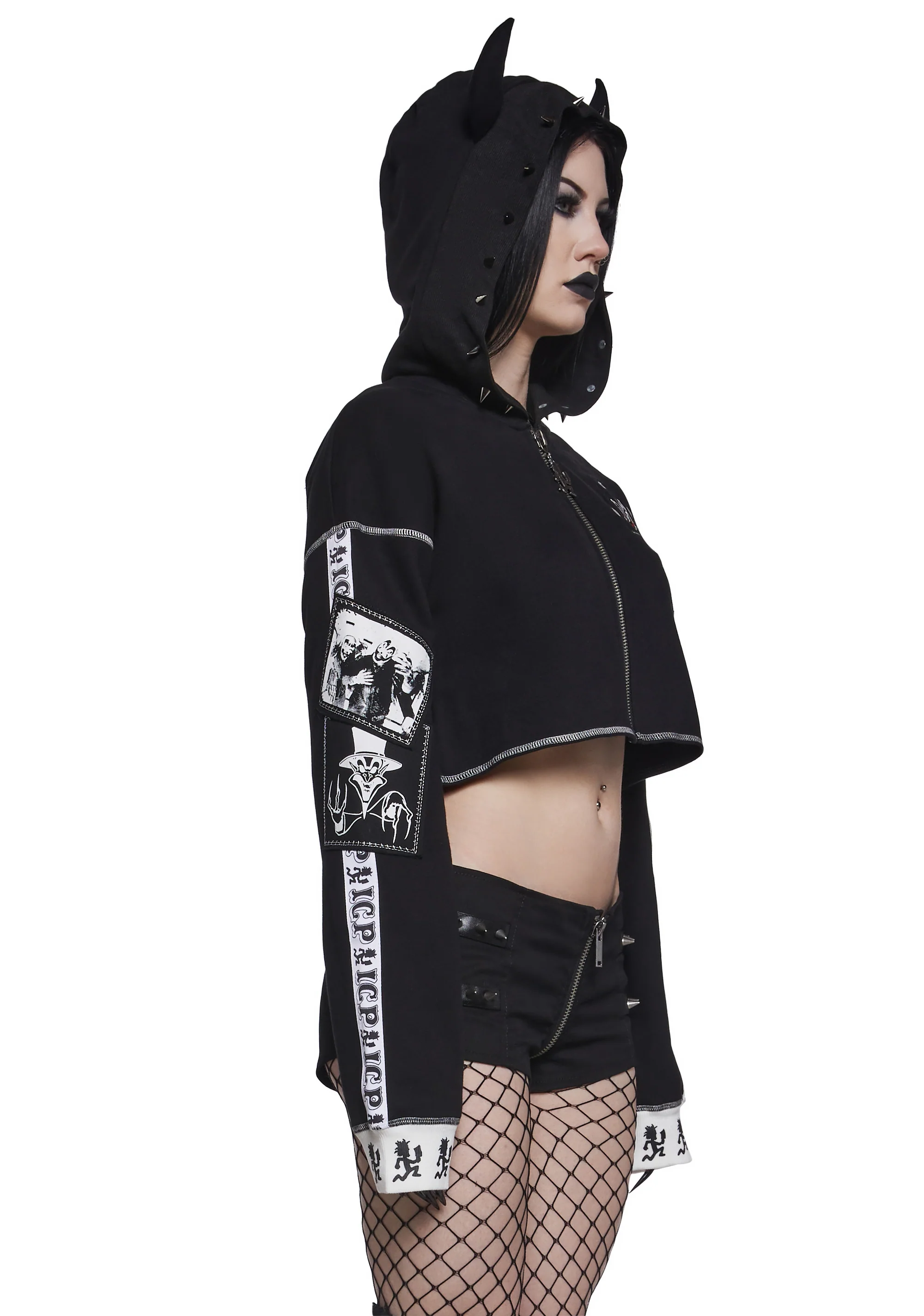 Boogie Woogie Wu Cropped Hoodie - Image 3