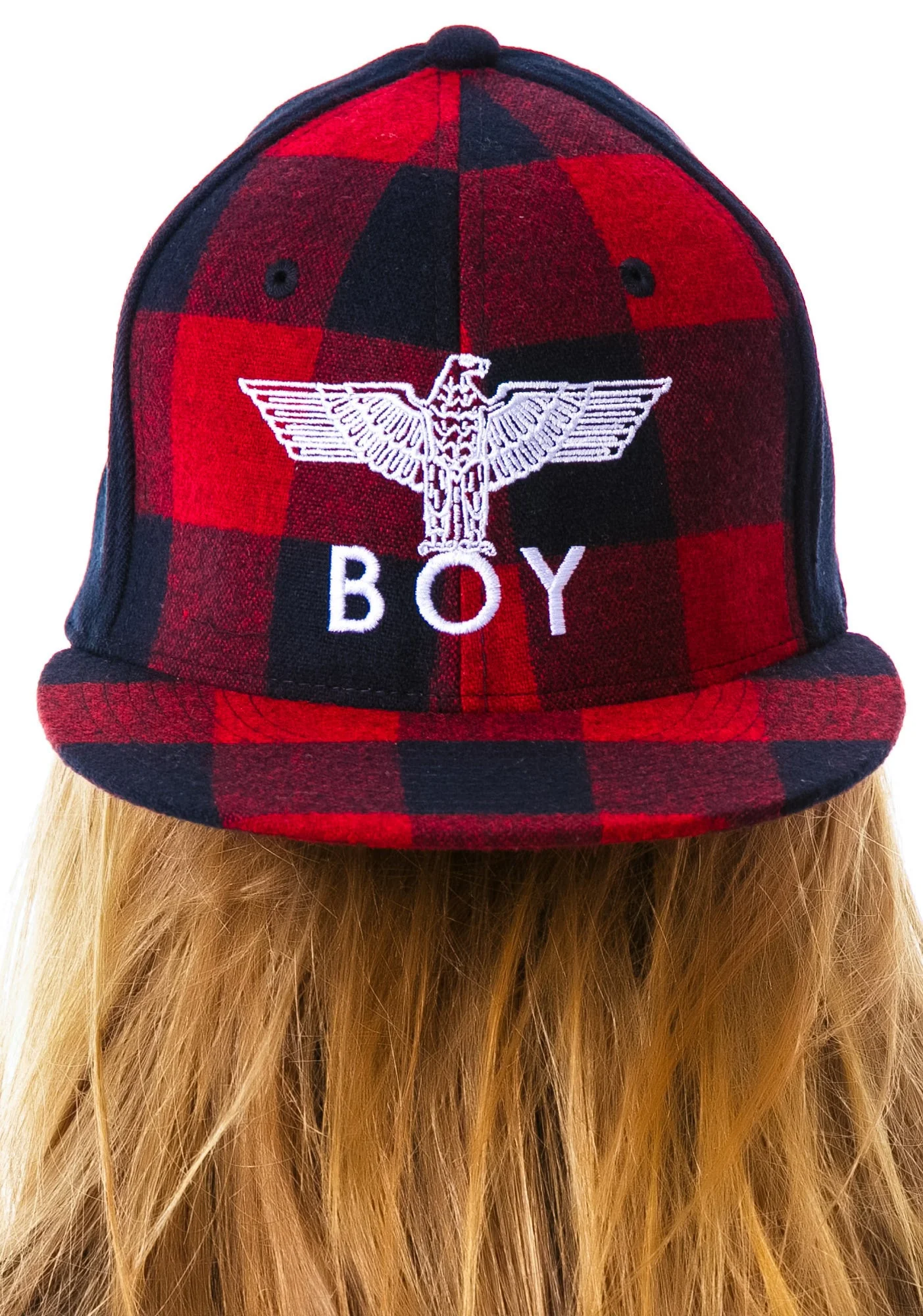 BOY Plaid Cap - Gray - Image 2