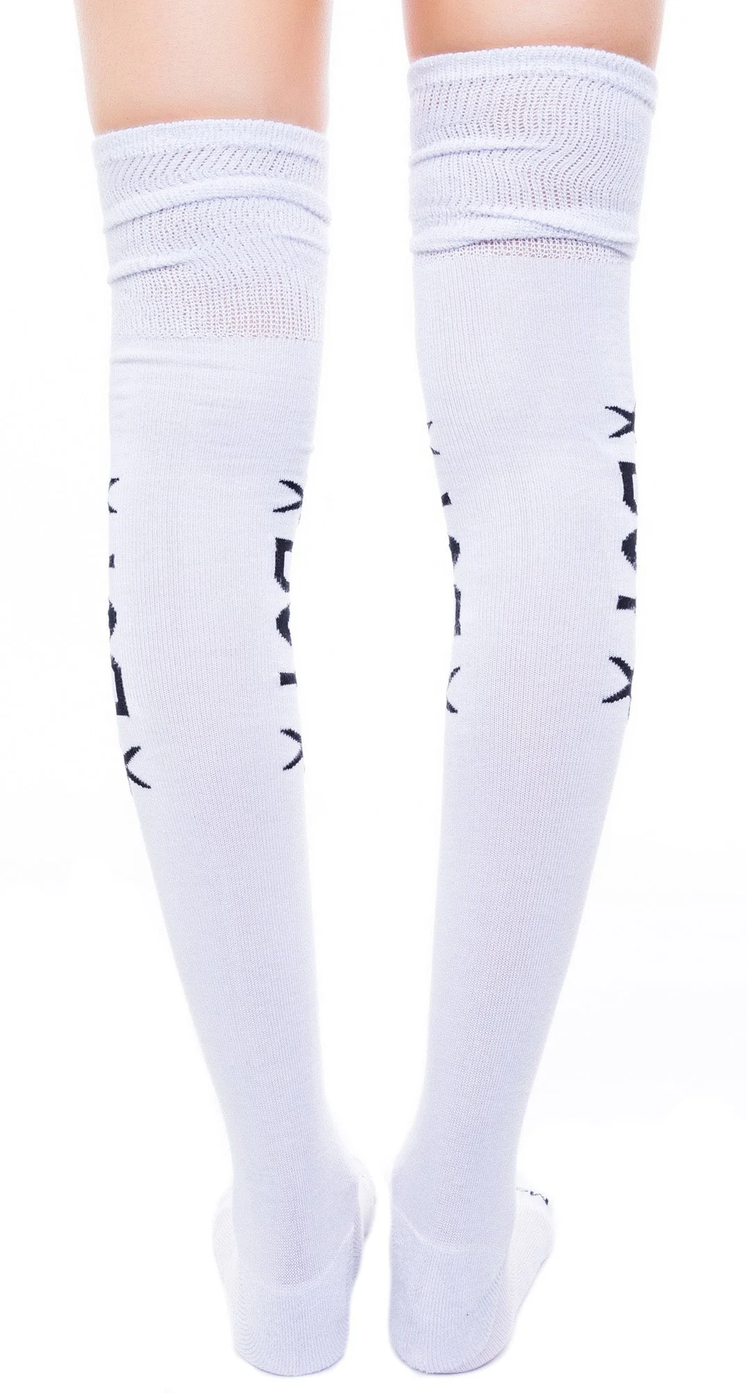 BOY Star Thigh High Socks - Black - Image 8