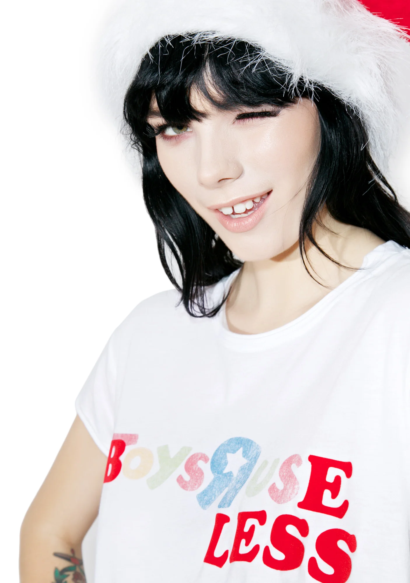 Boys Are Useless Rolling Tee - Image 2