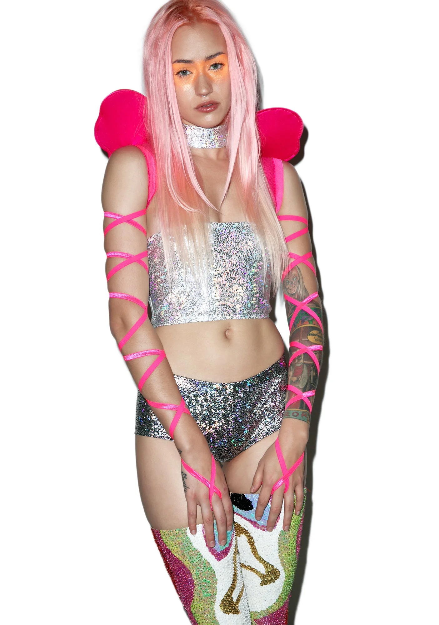 Brazen Body Ribbon Wrap - Pink - Image 6