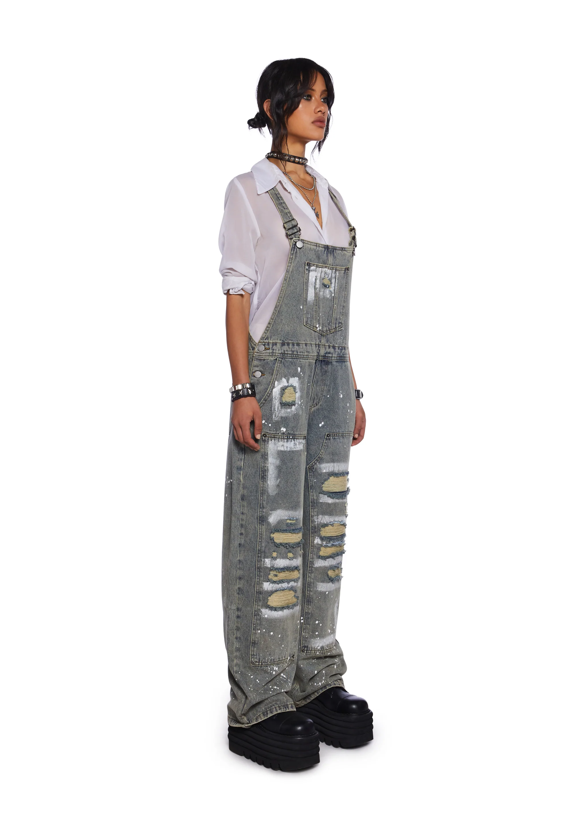 Break It Down Denim Overalls - Image 3