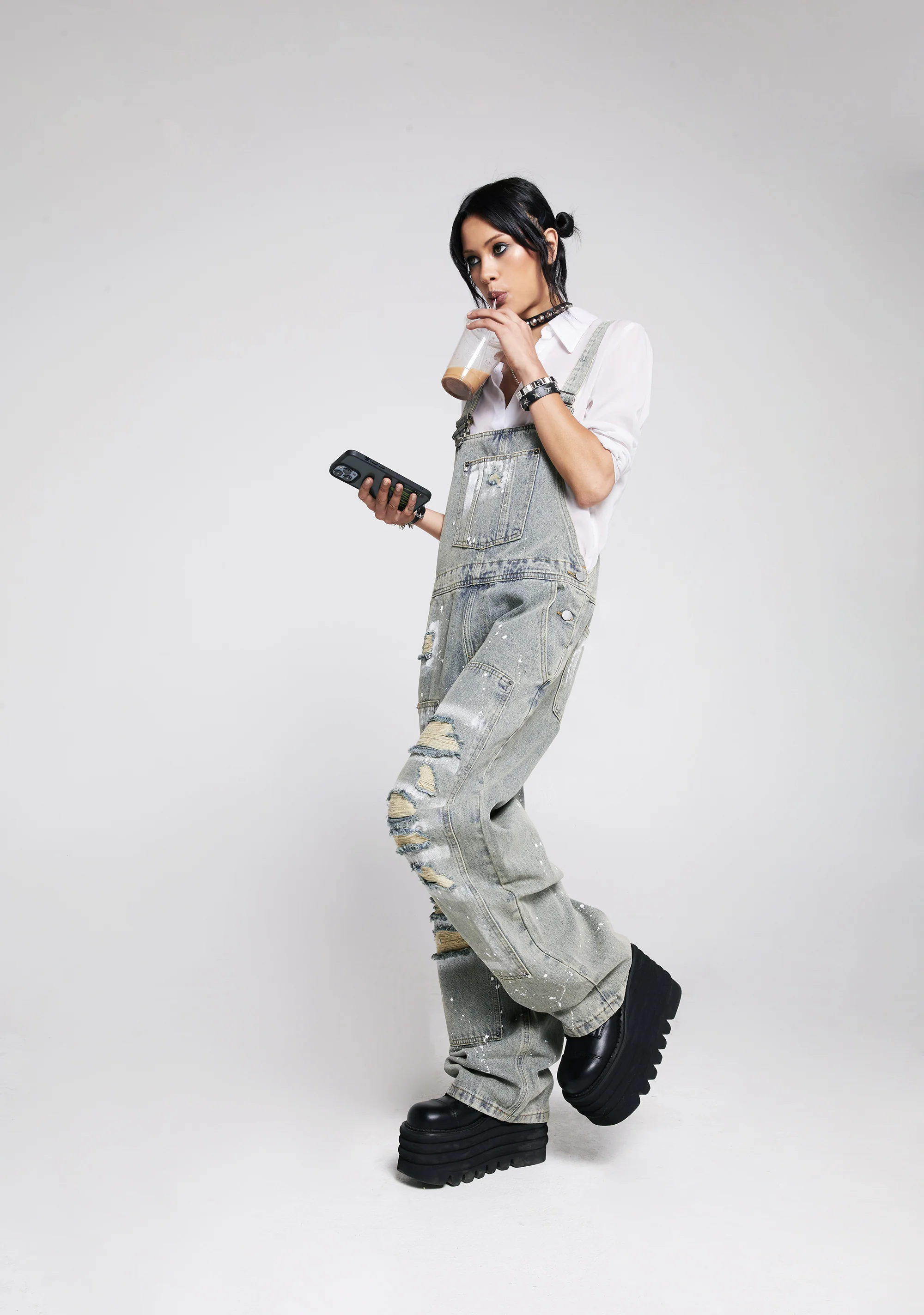Break It Down Denim Overalls - Image 6
