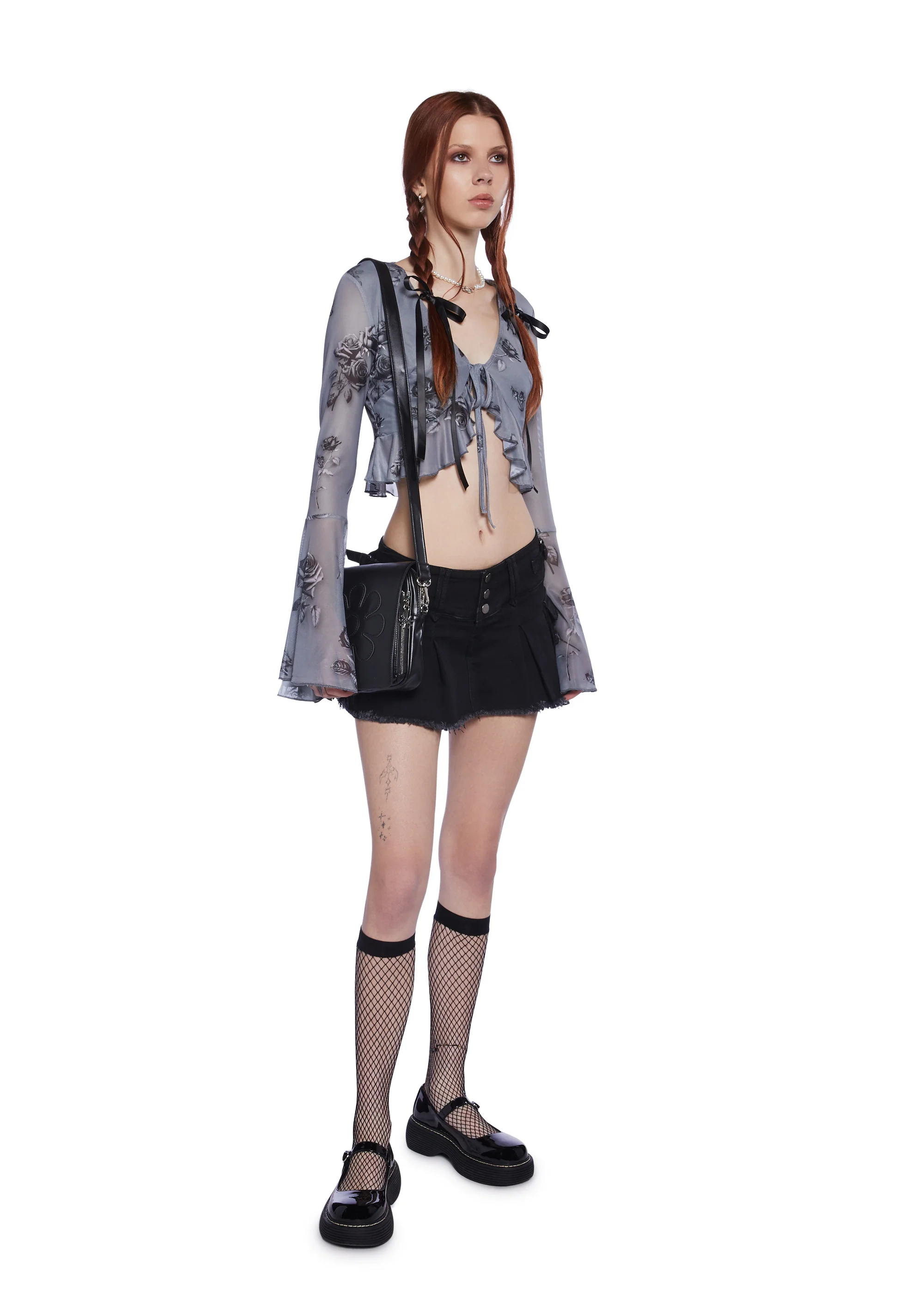 Break The Rules Pleated Cargo Mini Skirt - Image 5