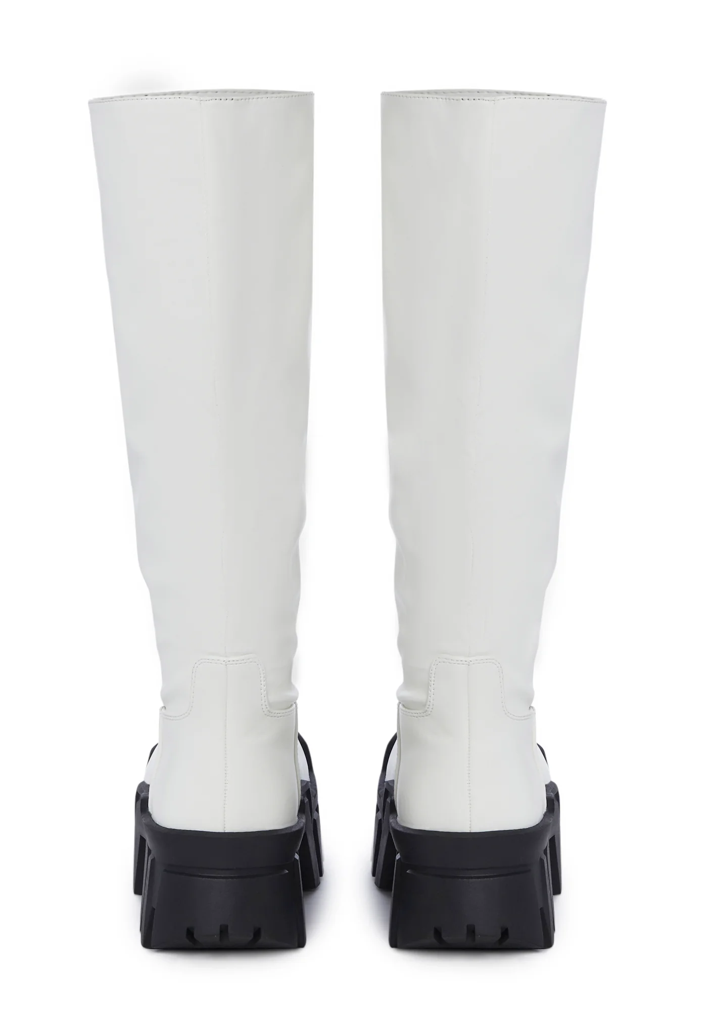 Breakaway Mood Knee High Boots- White - Image 4