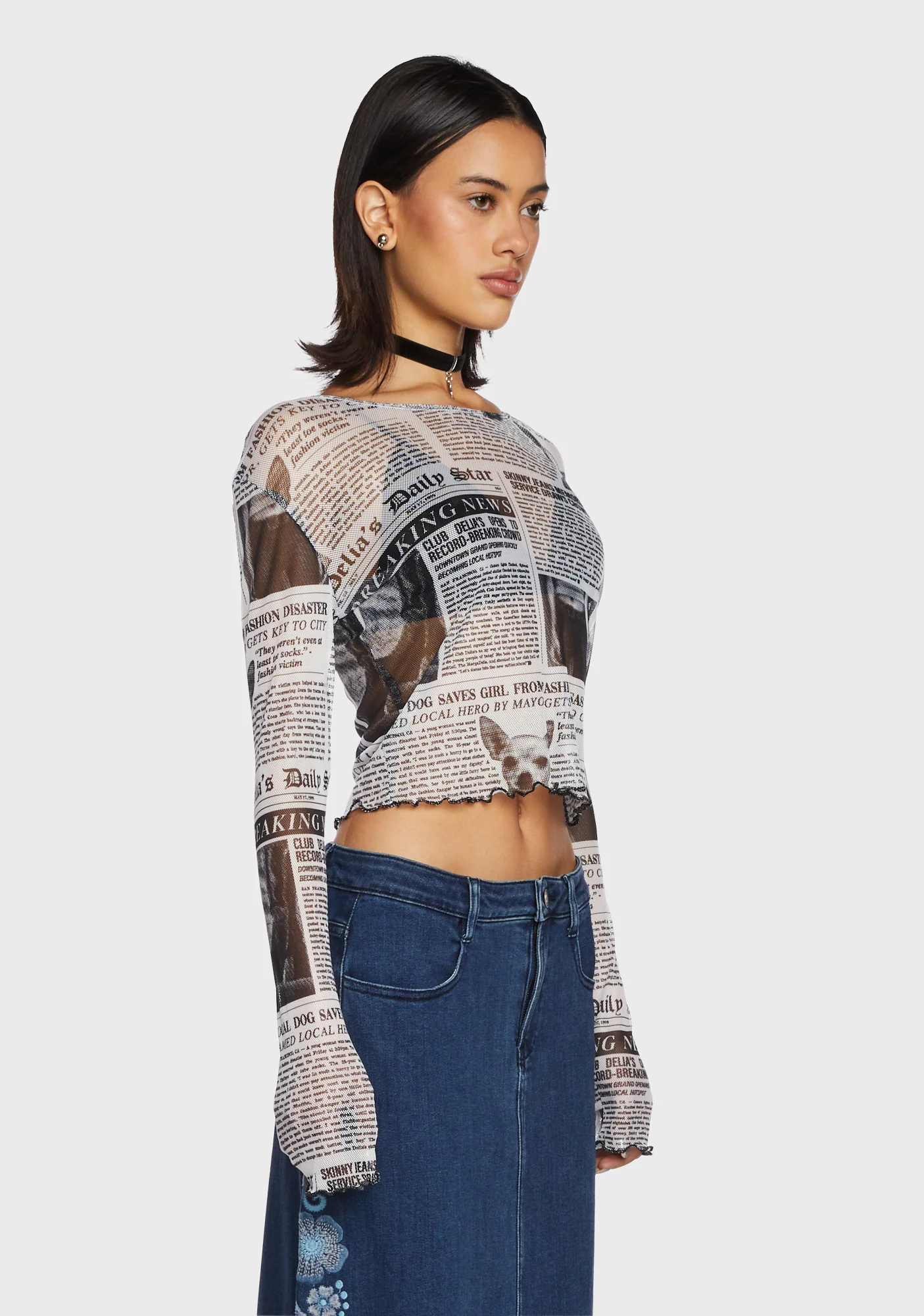 Breaking News Long Sleeve Top - Image 3