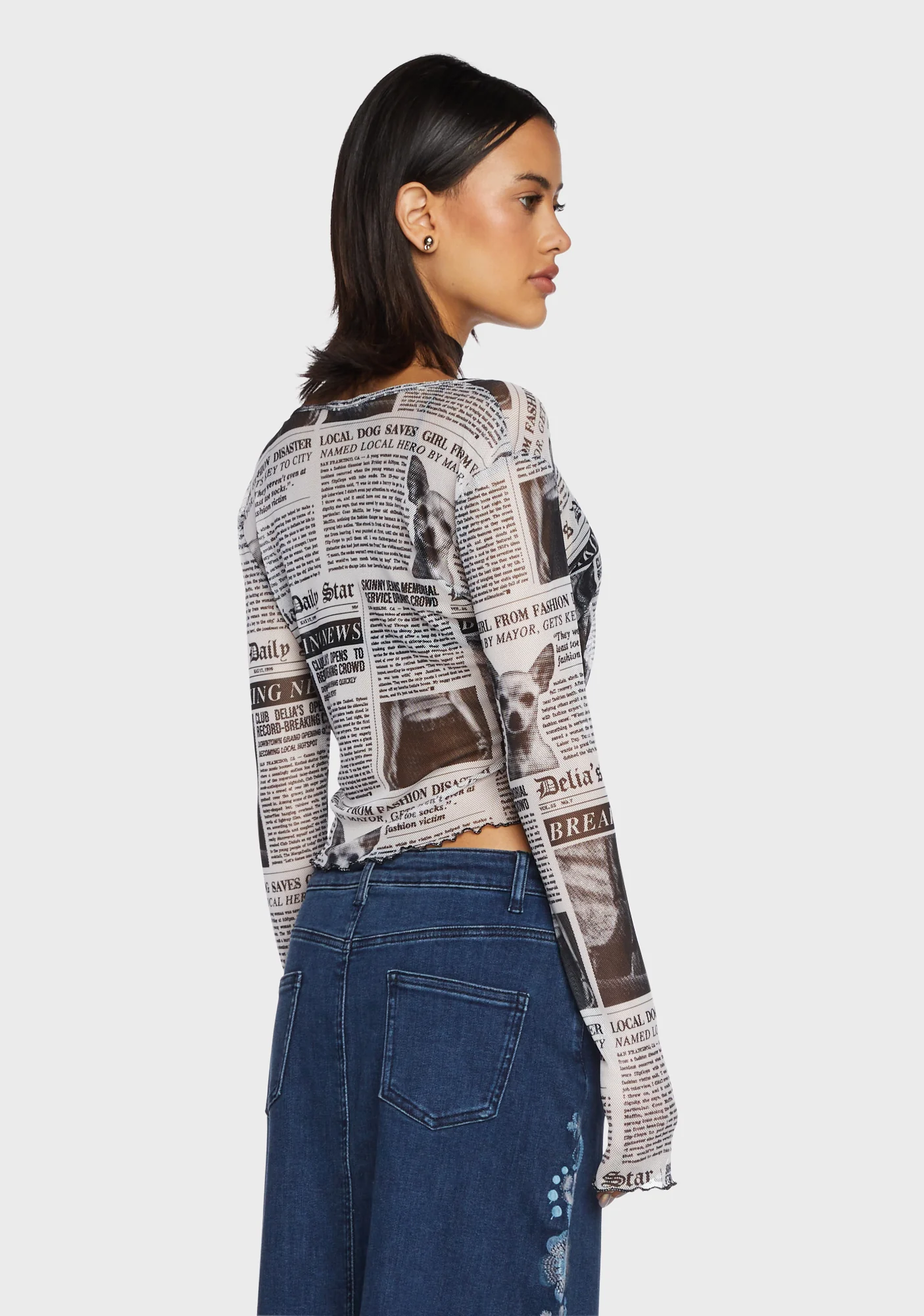 Breaking News Long Sleeve Top - Image 4