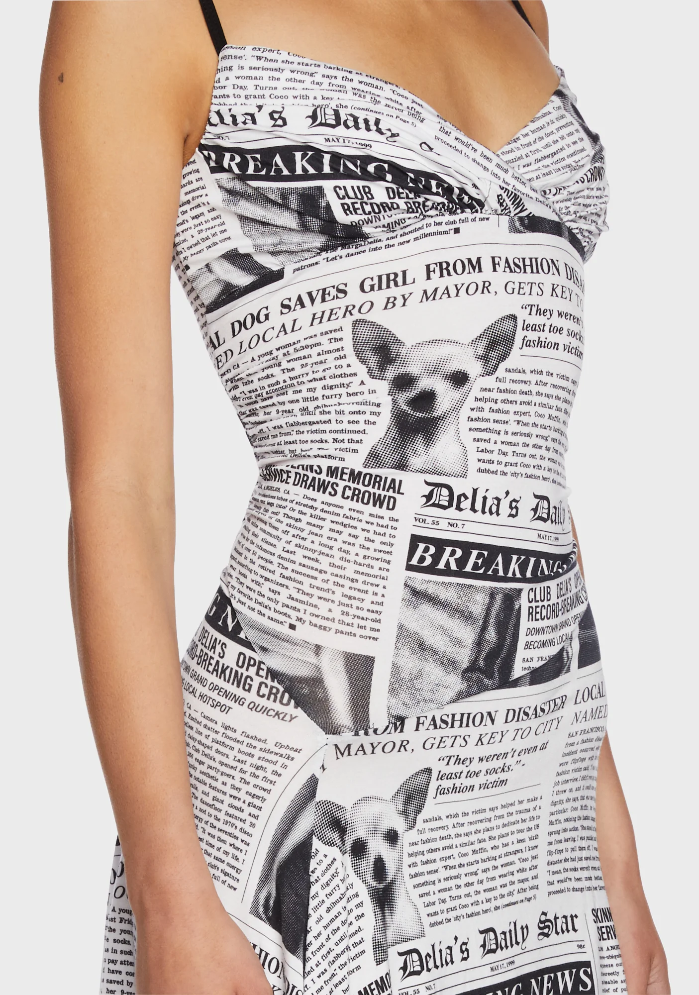 Breaking News Mini Dress - Image 2