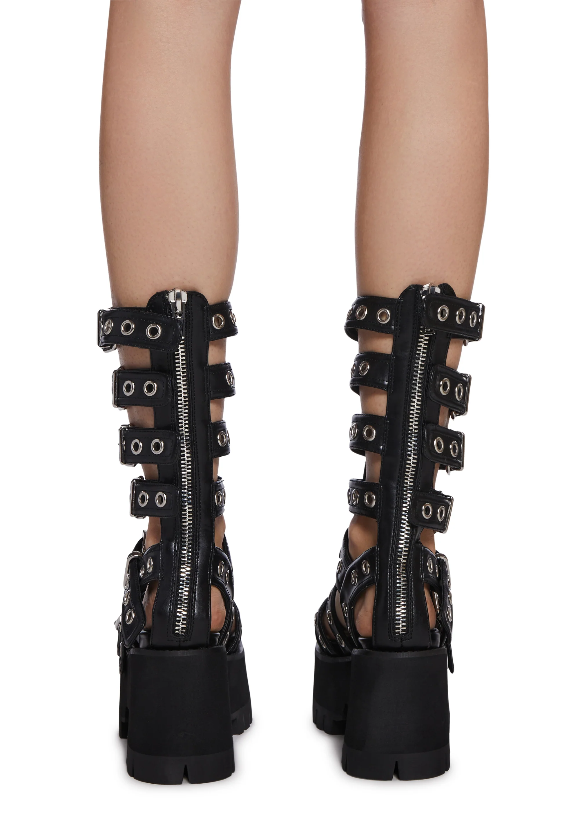 Breaking The Rules Platform Sandals - Black - Image 4
