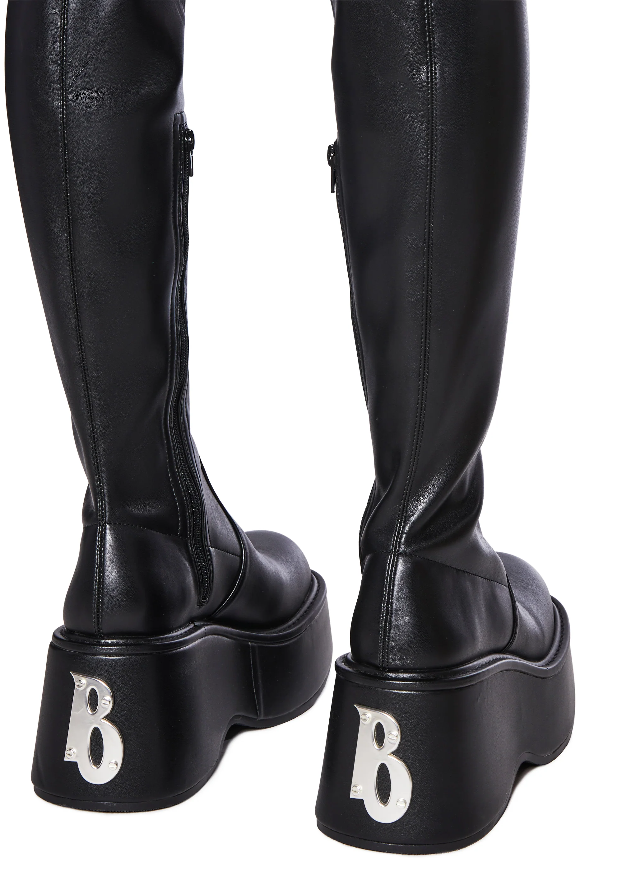 Brilliance Chic Stretch Platform Boots - Image 2