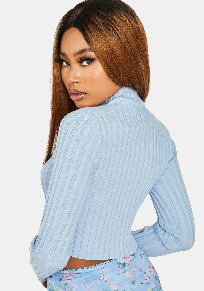 Bringing The Vibes Mock Neck Sweater - Image 4