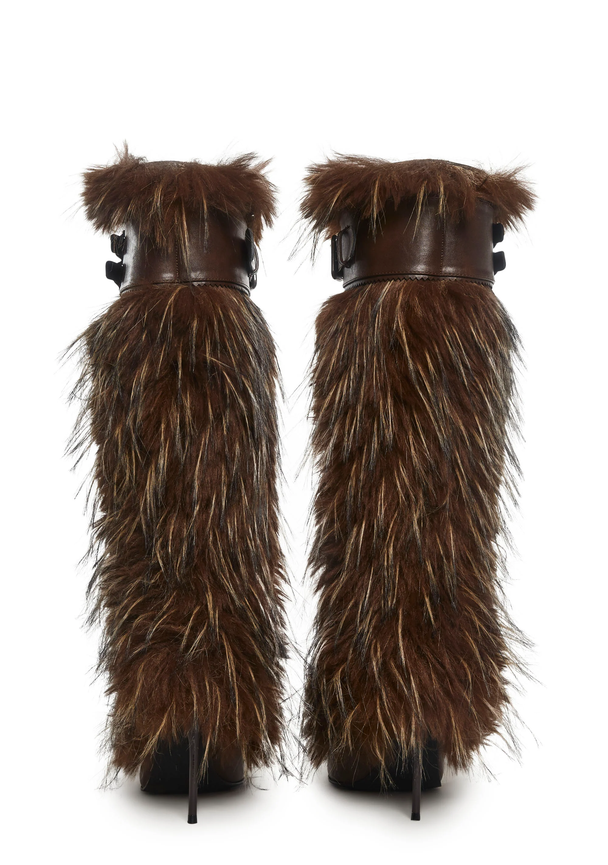 Strut Era Faux Fur Lace Up Boots - Image 4