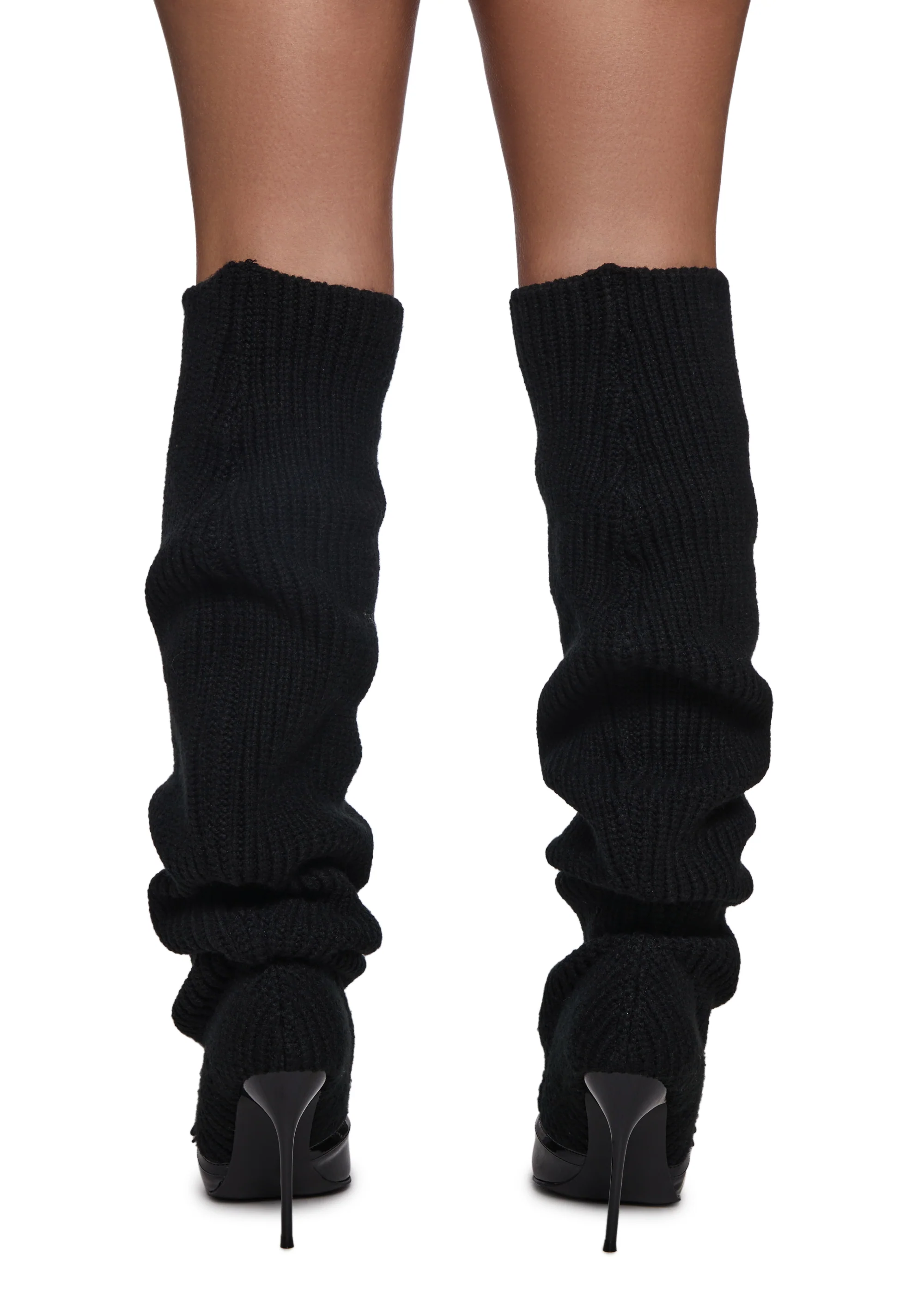 Hot Shot Knit Heeled Boots - Image 4